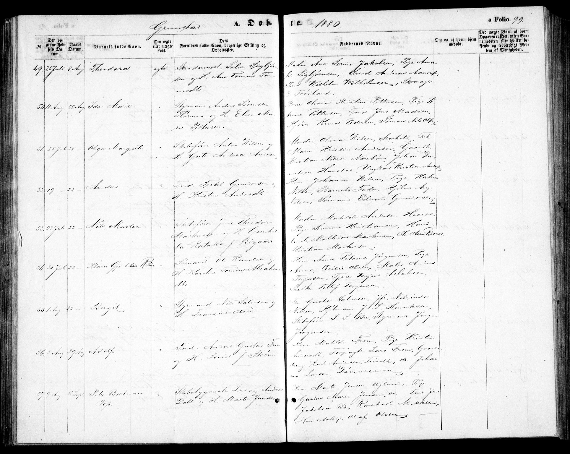 Fjære sokneprestkontor, AV/SAK-1111-0011/F/Fb/L0009: Parish register (copy) no. B 9, 1867-1870, p. 99