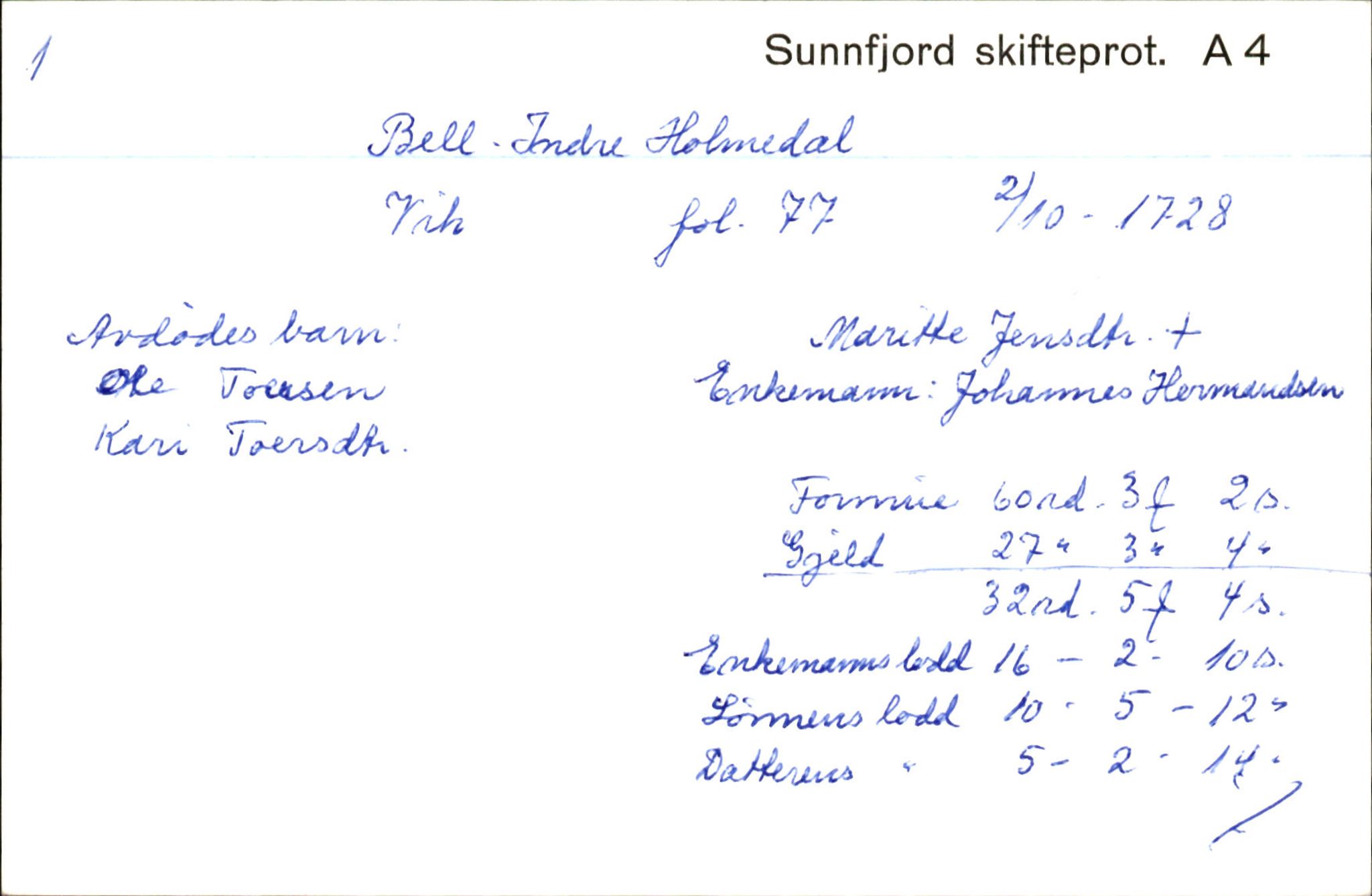 Skiftekort ved Statsarkivet i Bergen, SAB/SKIFTEKORT/003/L0003: Skifteprotokoll nr. 4-5, 1737-1751, p. 232