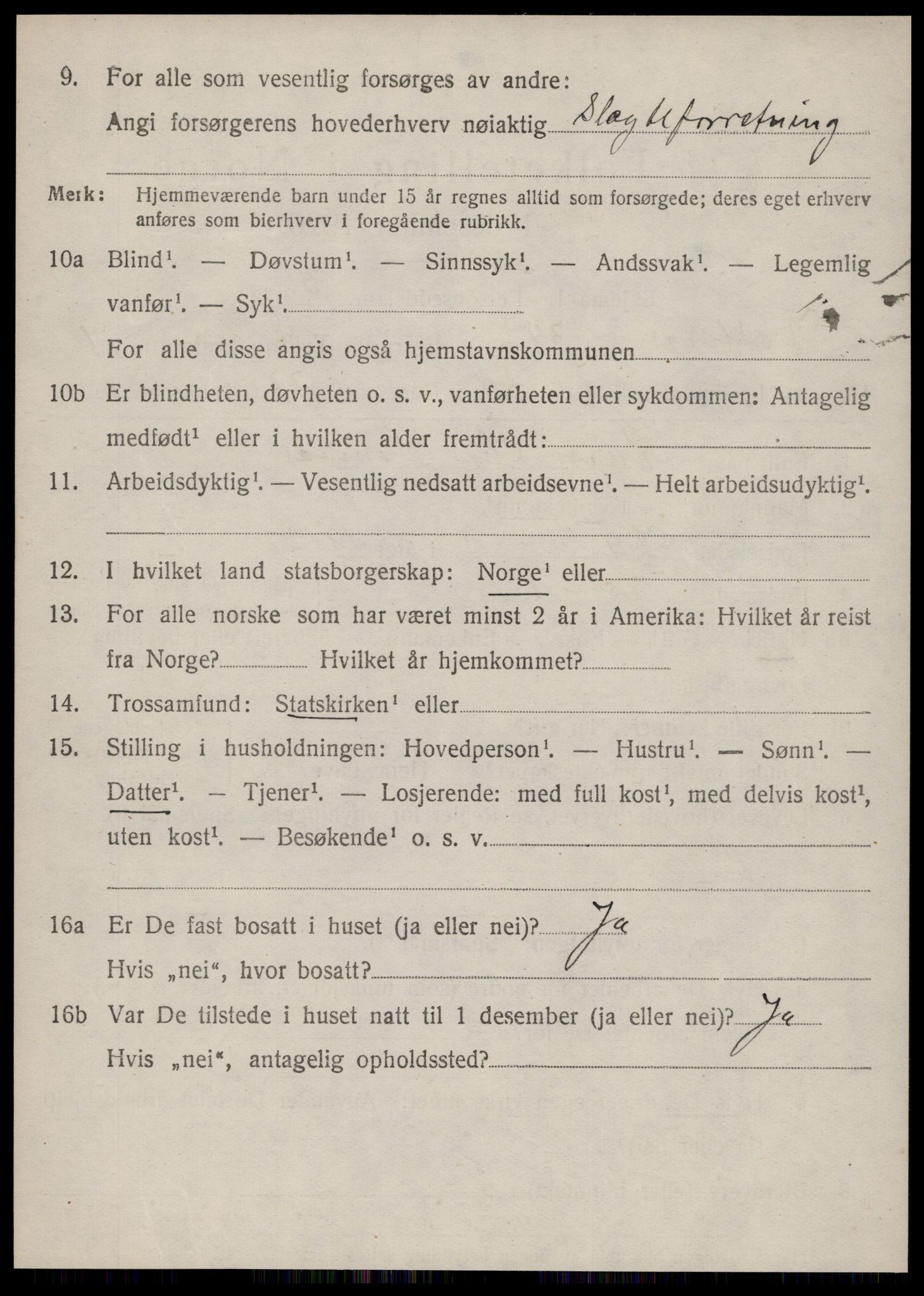 SAT, 1920 census for Vestnes, 1920, p. 1670