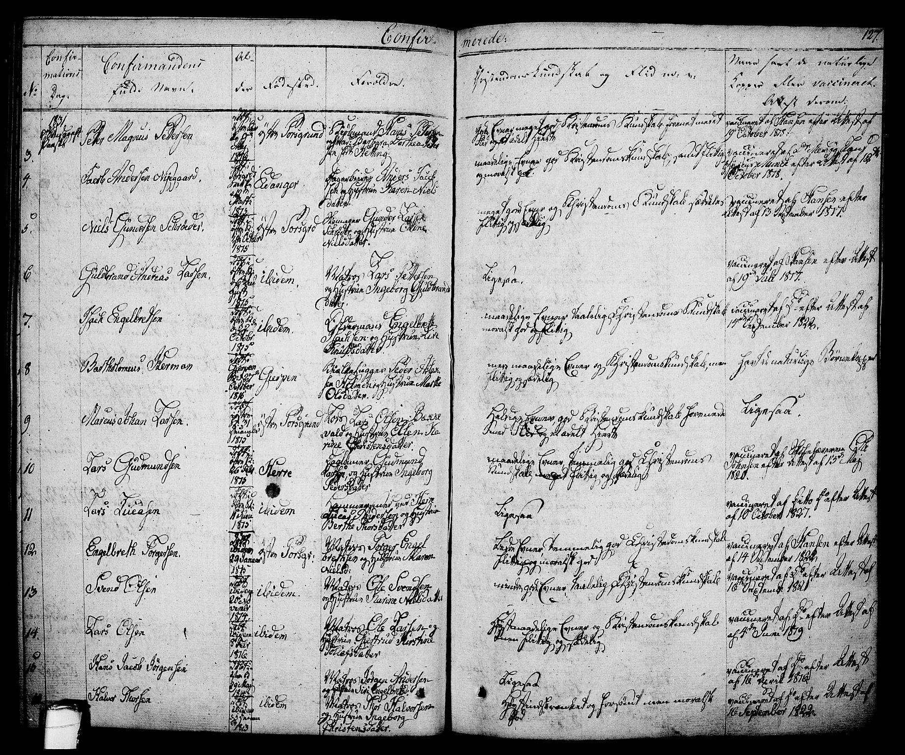 Porsgrunn kirkebøker , SAKO/A-104/F/Fa/L0005: Parish register (official) no. 5, 1828-1840, p. 127