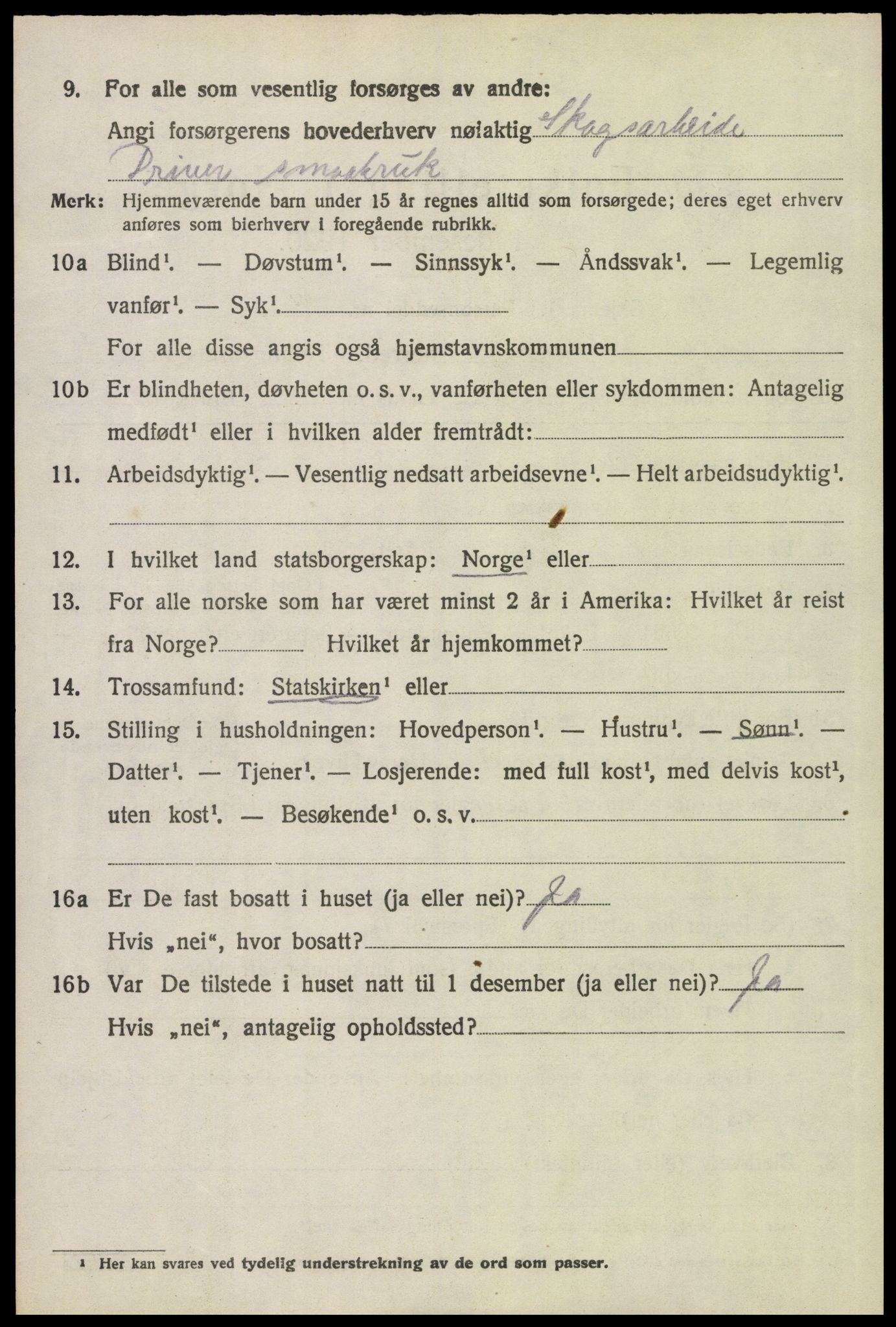 SAH, 1920 census for Grue, 1920, p. 13266