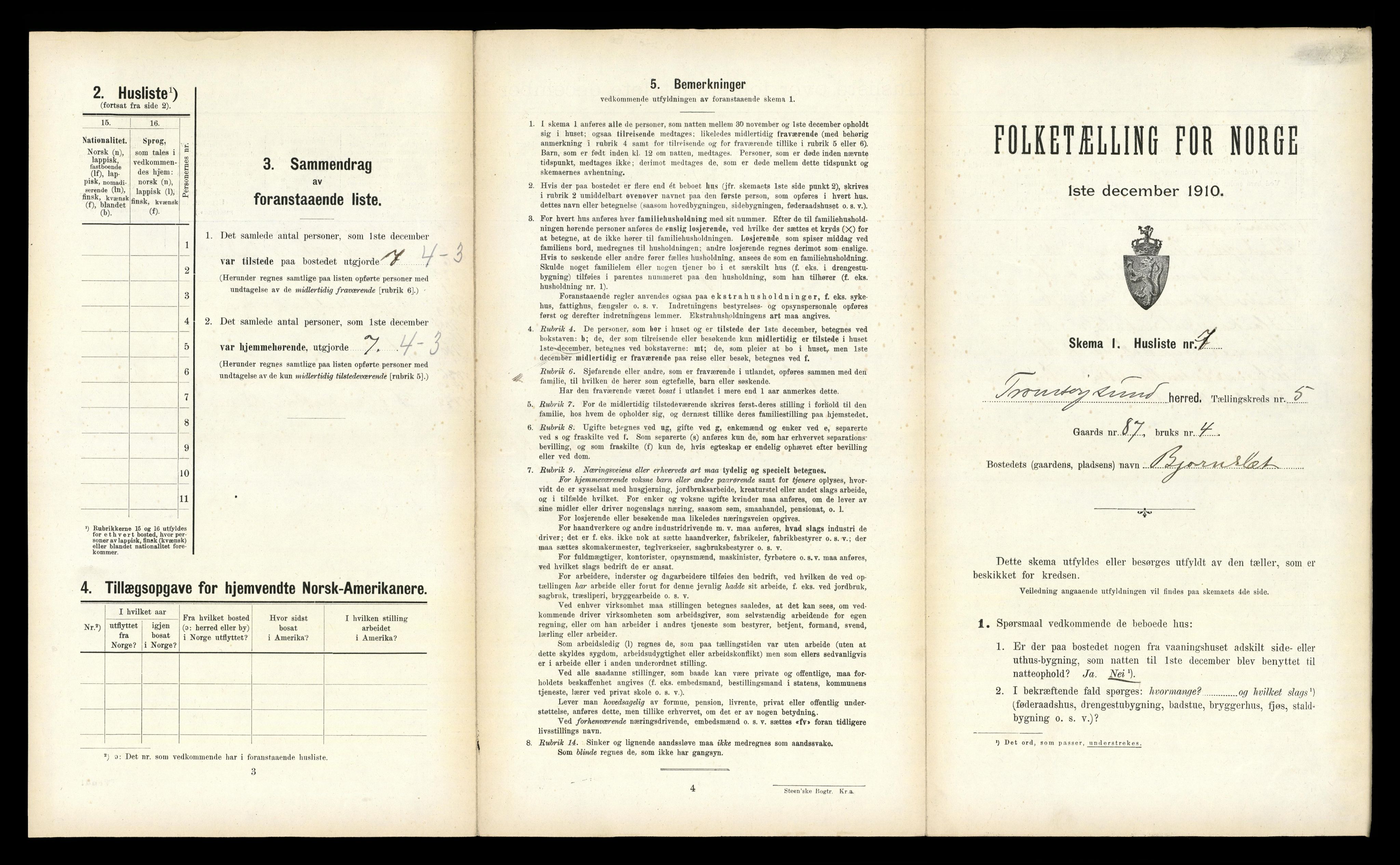 RA, 1910 census for Tromsøysund, 1910, p. 1035