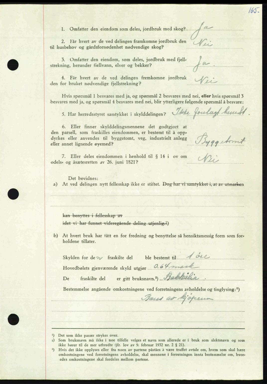 Nordmøre sorenskriveri, AV/SAT-A-4132/1/2/2Ca: Mortgage book no. A107, 1947-1948, Diary no: : 2990/1947