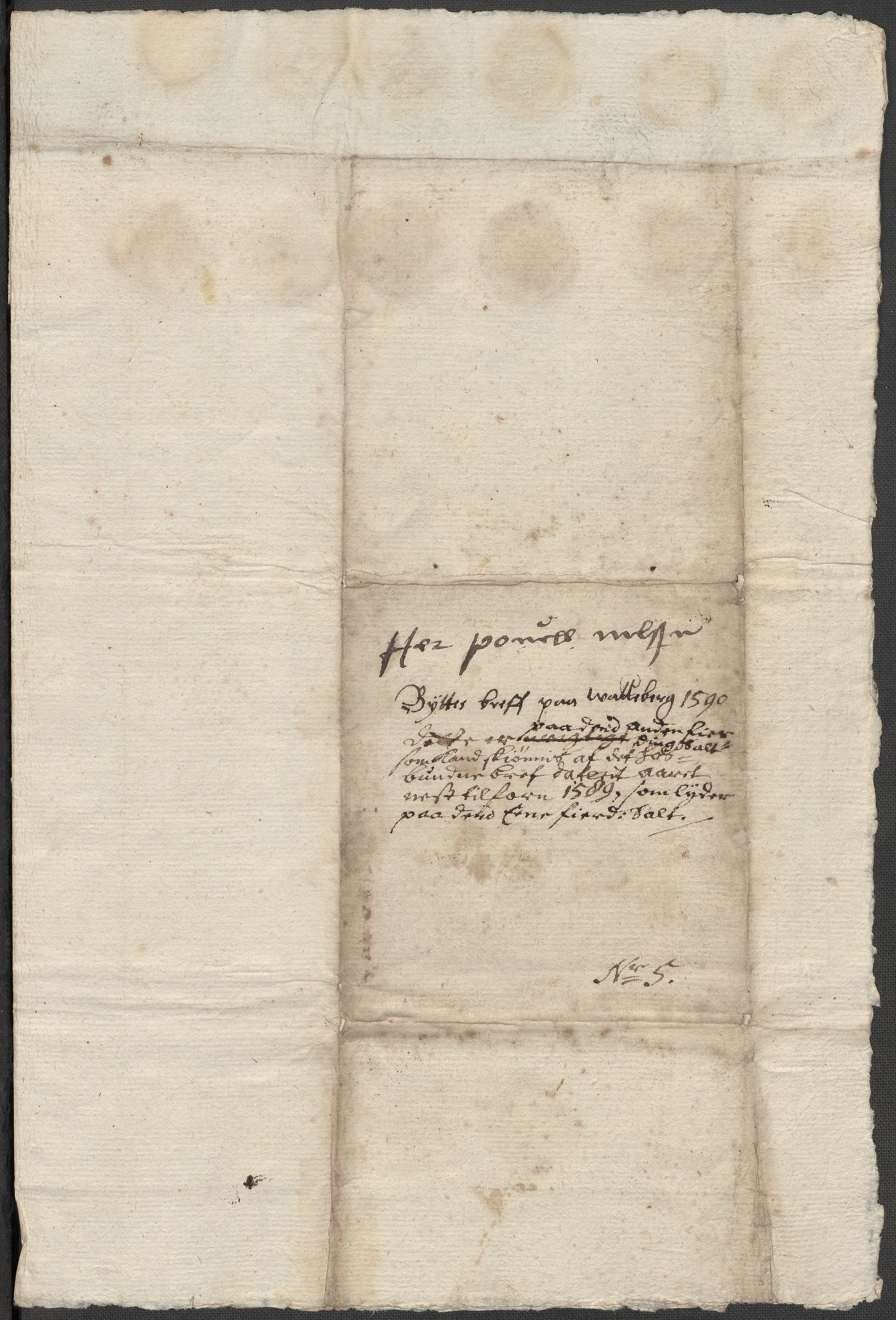 Riksarkivets diplomsamling, RA/EA-5965/F15/L0021: Prestearkiv - Vestfold, 1573-1858, p. 26