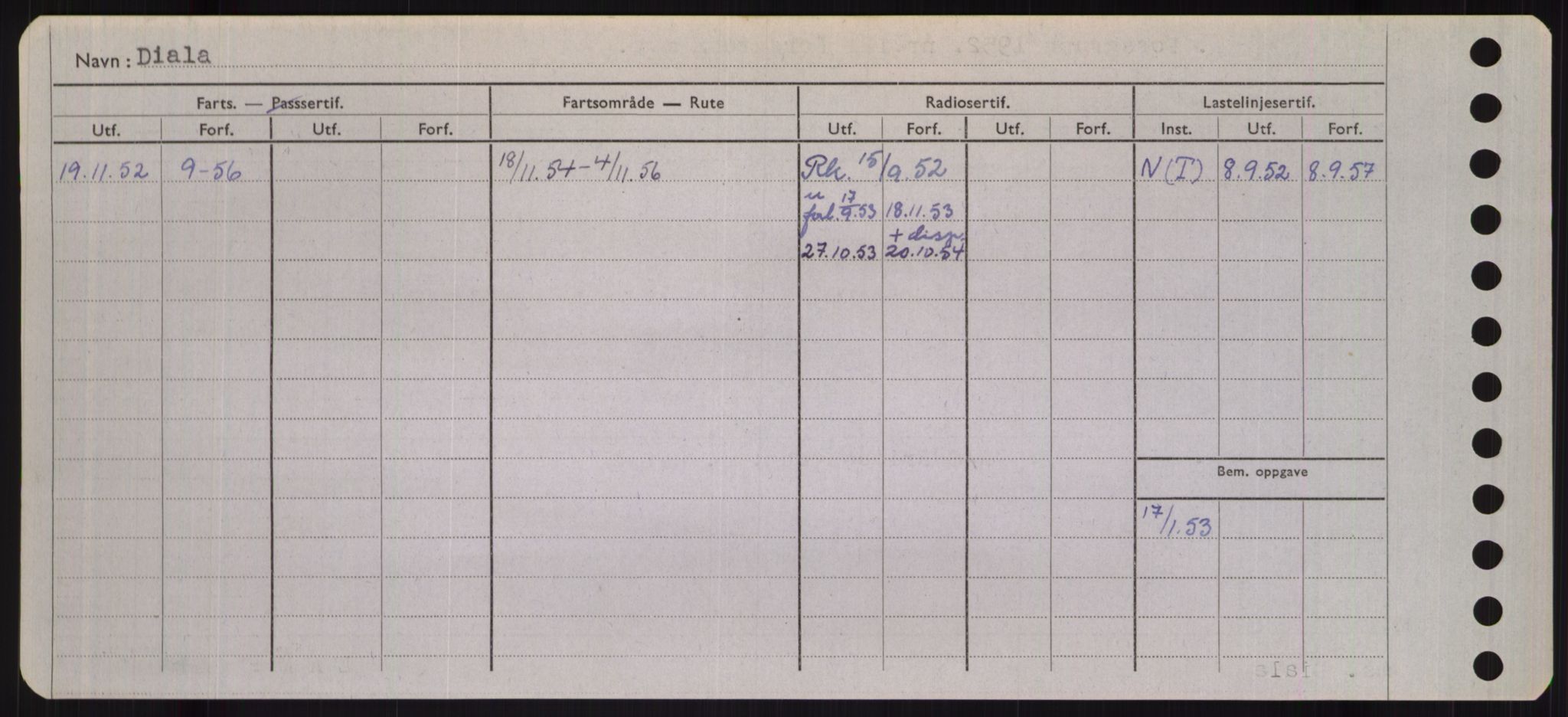 Sjøfartsdirektoratet med forløpere, Skipsmålingen, AV/RA-S-1627/H/Hb/L0001: Fartøy, A-D, p. 488