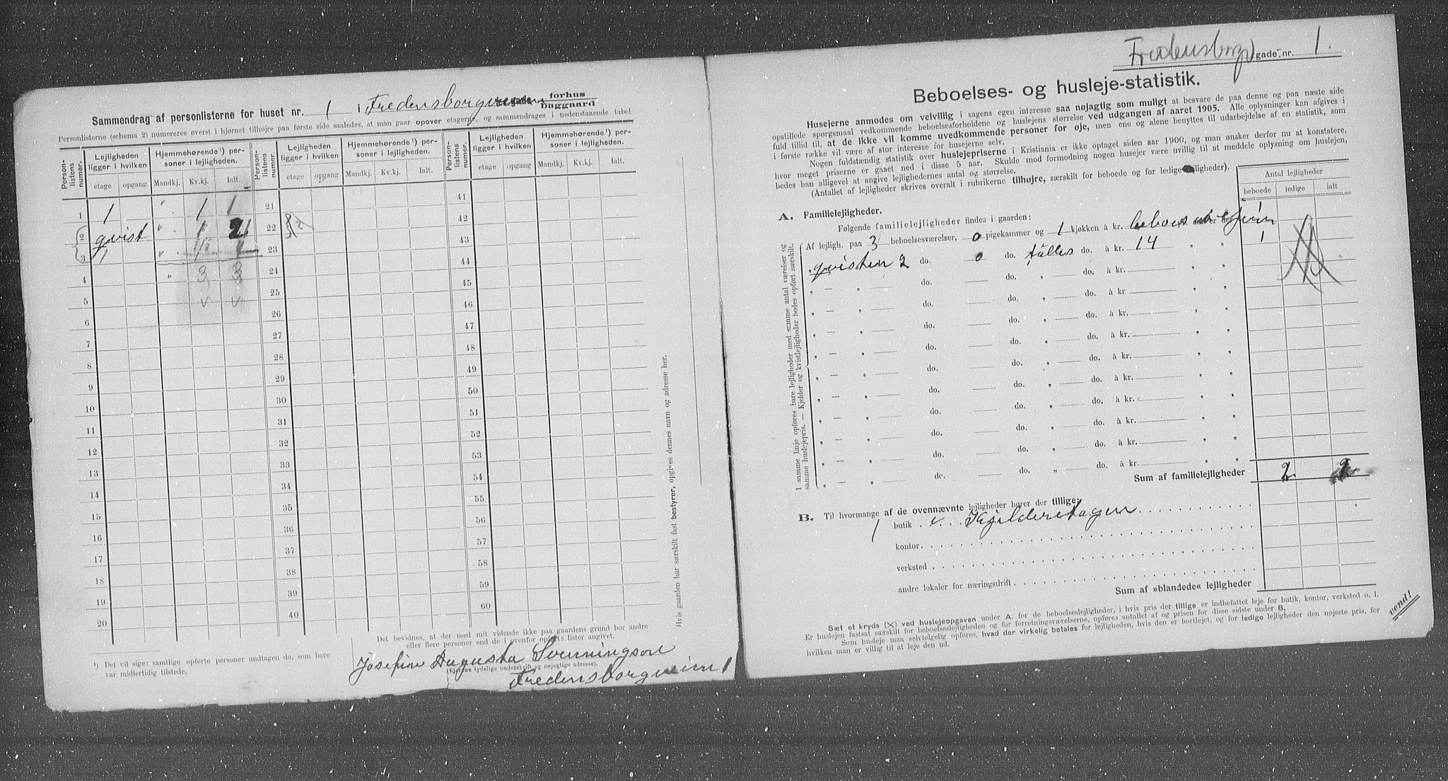 OBA, Municipal Census 1905 for Kristiania, 1905, p. 13200