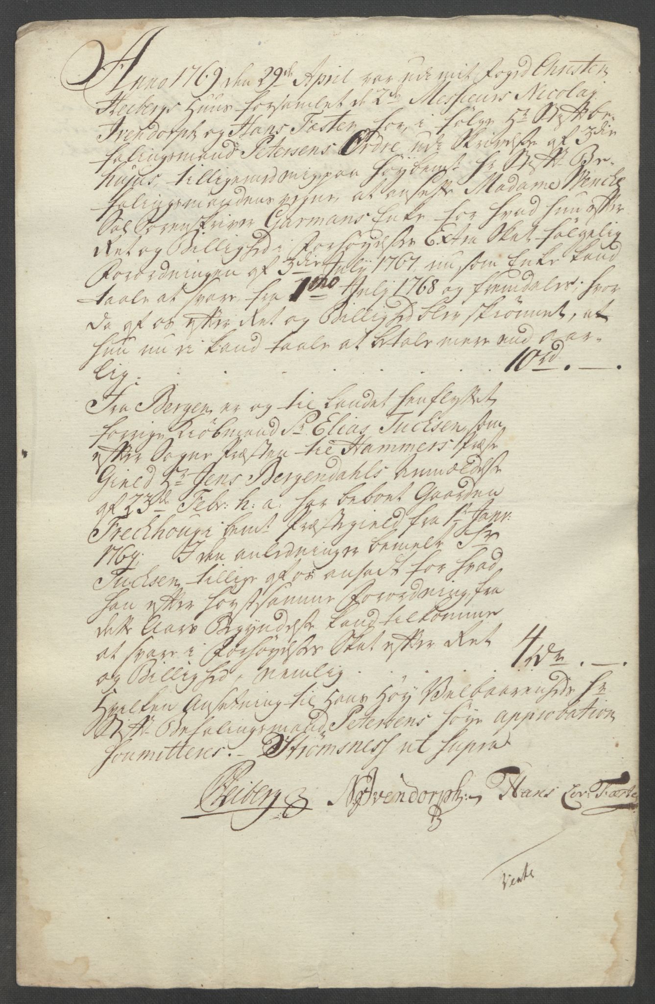 Rentekammeret inntil 1814, Reviderte regnskaper, Fogderegnskap, RA/EA-4092/R51/L3303: Ekstraskatten Nordhordland og Voss, 1762-1772, p. 368