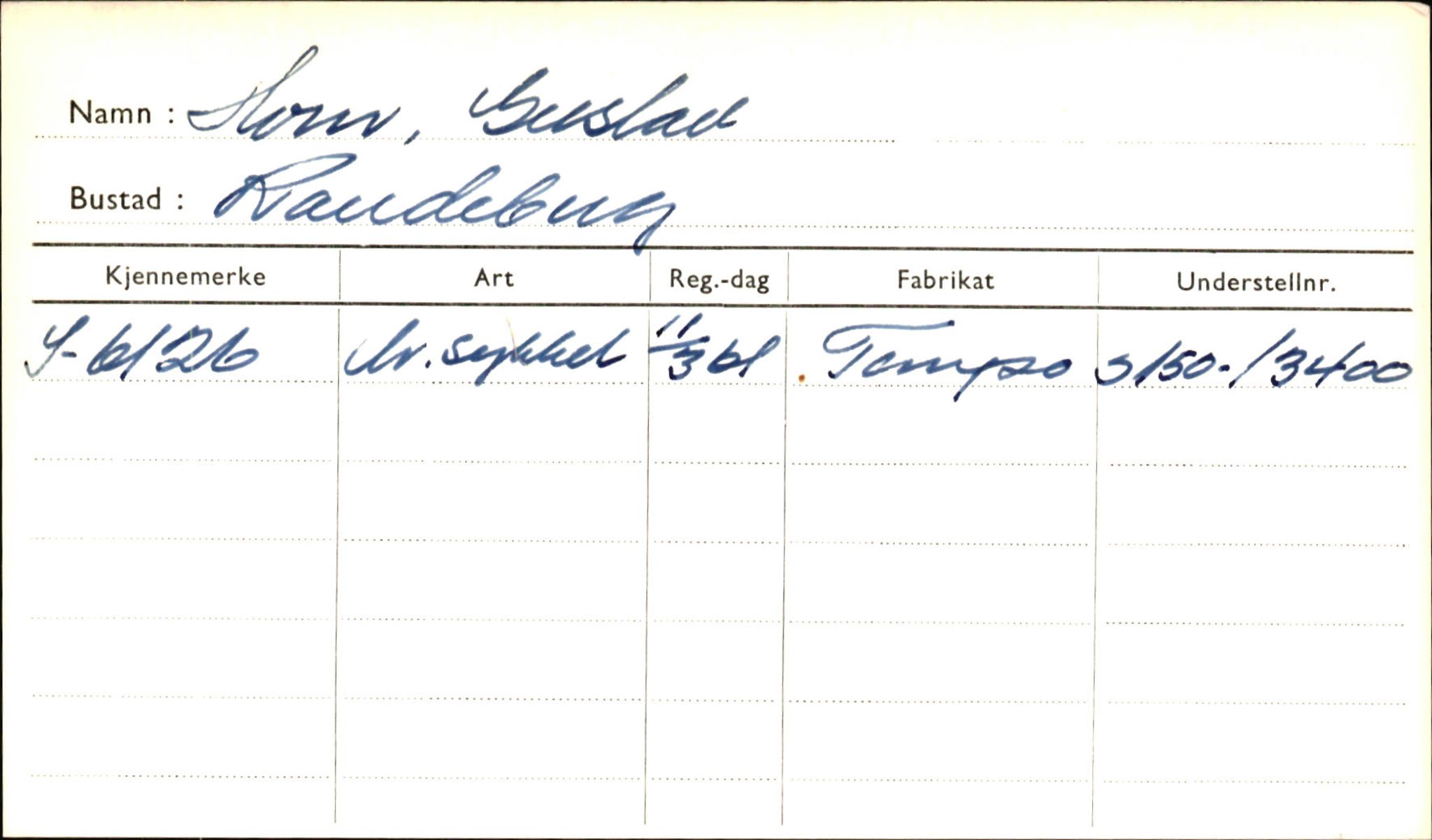 Statens vegvesen, Sogn og Fjordane vegkontor, SAB/A-5301/4/F/L0001A: Eigarregister Fjordane til 1.6.1961, 1930-1961, p. 664