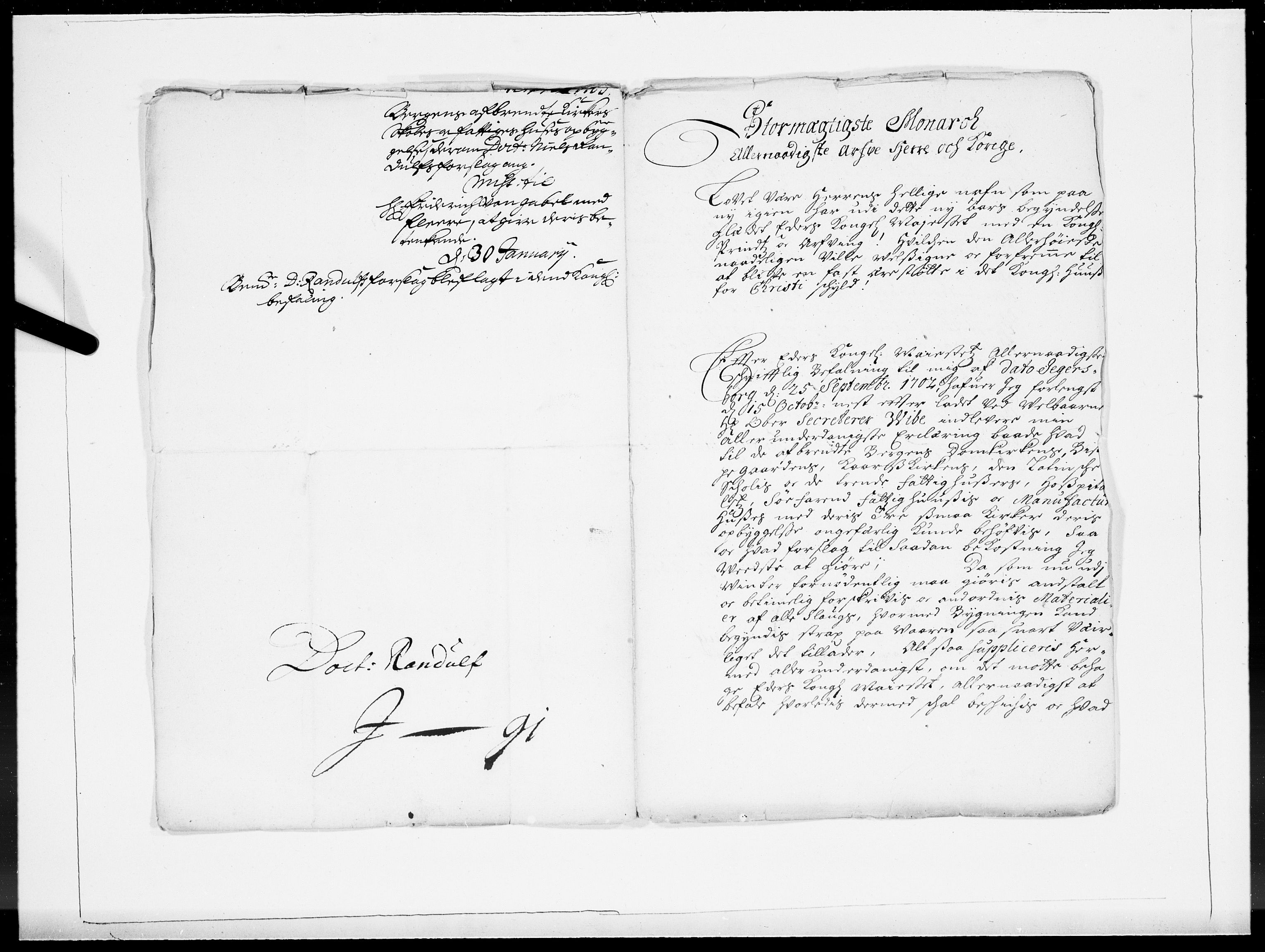 Danske Kanselli 1572-1799, AV/RA-EA-3023/F/Fc/Fcc/Fcca/L0054: Norske innlegg 1572-1799, 1703, p. 14
