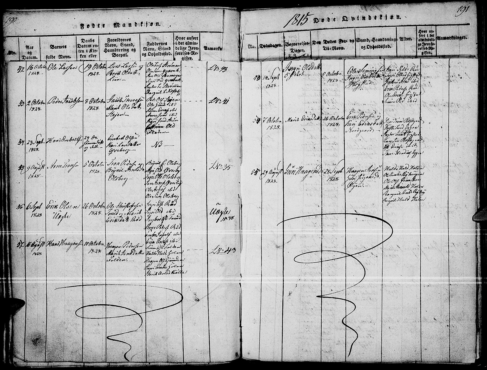 Tynset prestekontor, SAH/PREST-058/H/Ha/Haa/L0018: Parish register (official) no. 18, 1815-1829