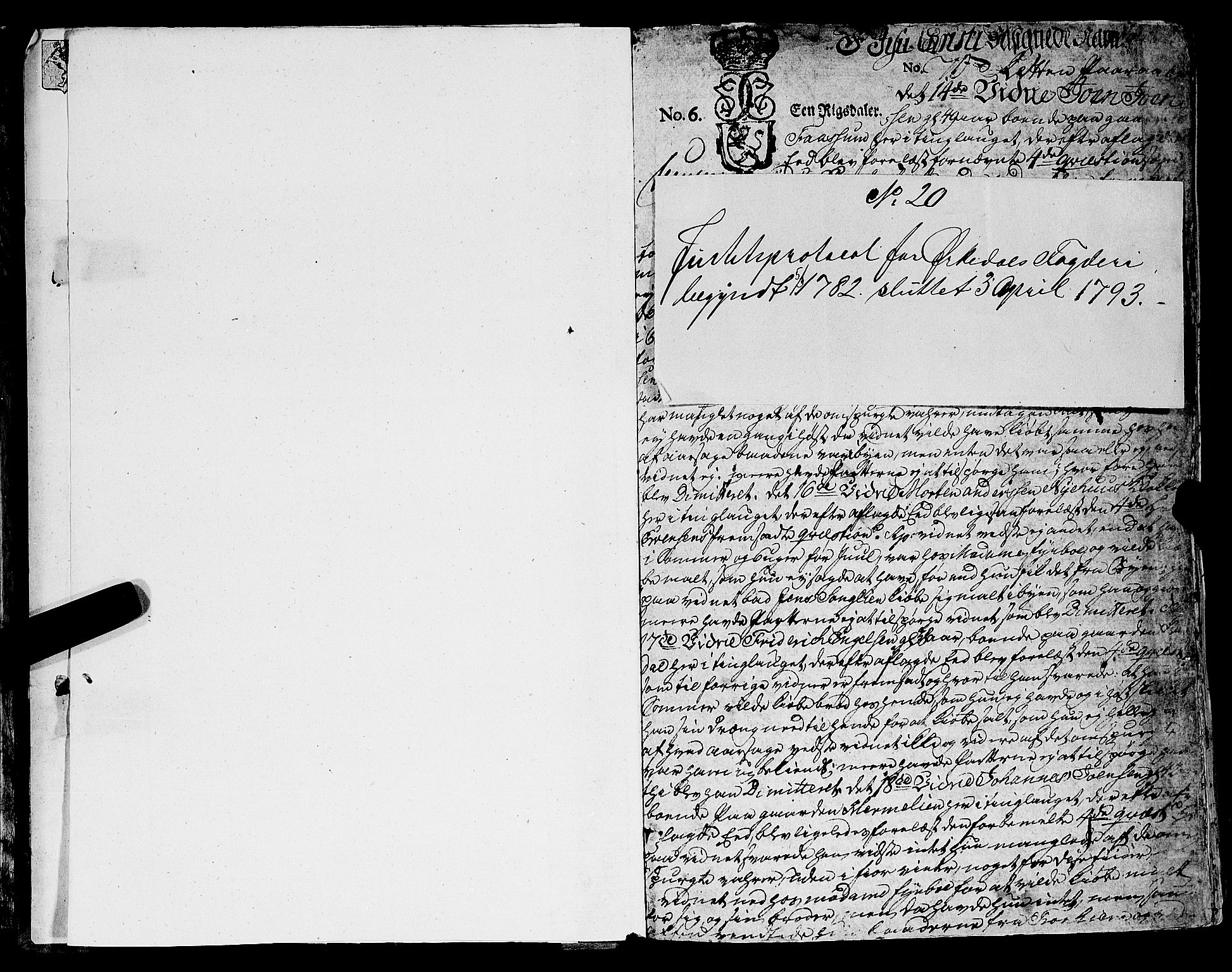 Orkdal sorenskriveri, SAT/A-4169/1/1/1A/L0012: Tingbok 11, 1782-1793, p. 0b-1a