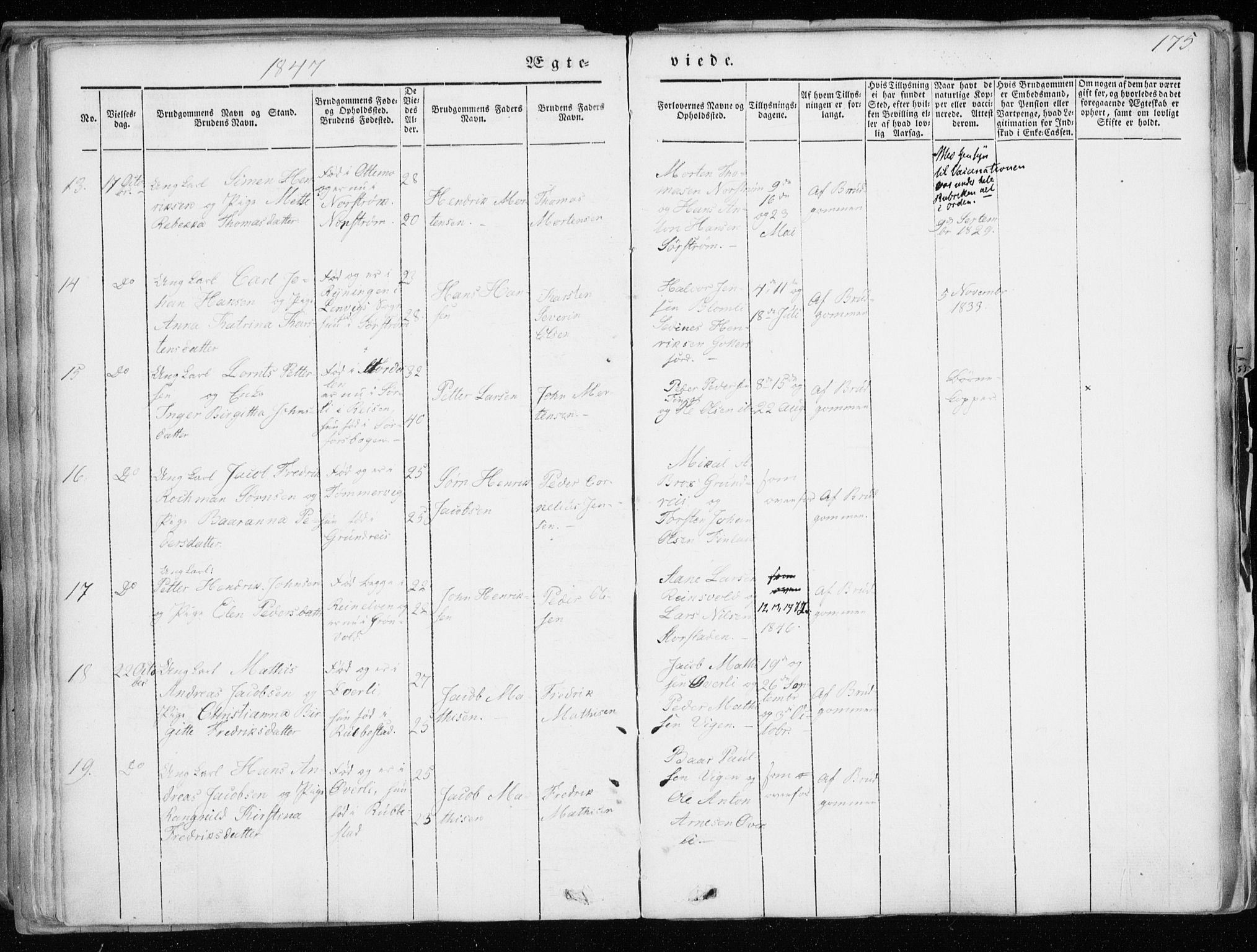Tranøy sokneprestkontor, SATØ/S-1313/I/Ia/Iaa/L0006kirke: Parish register (official) no. 6, 1844-1855, p. 175