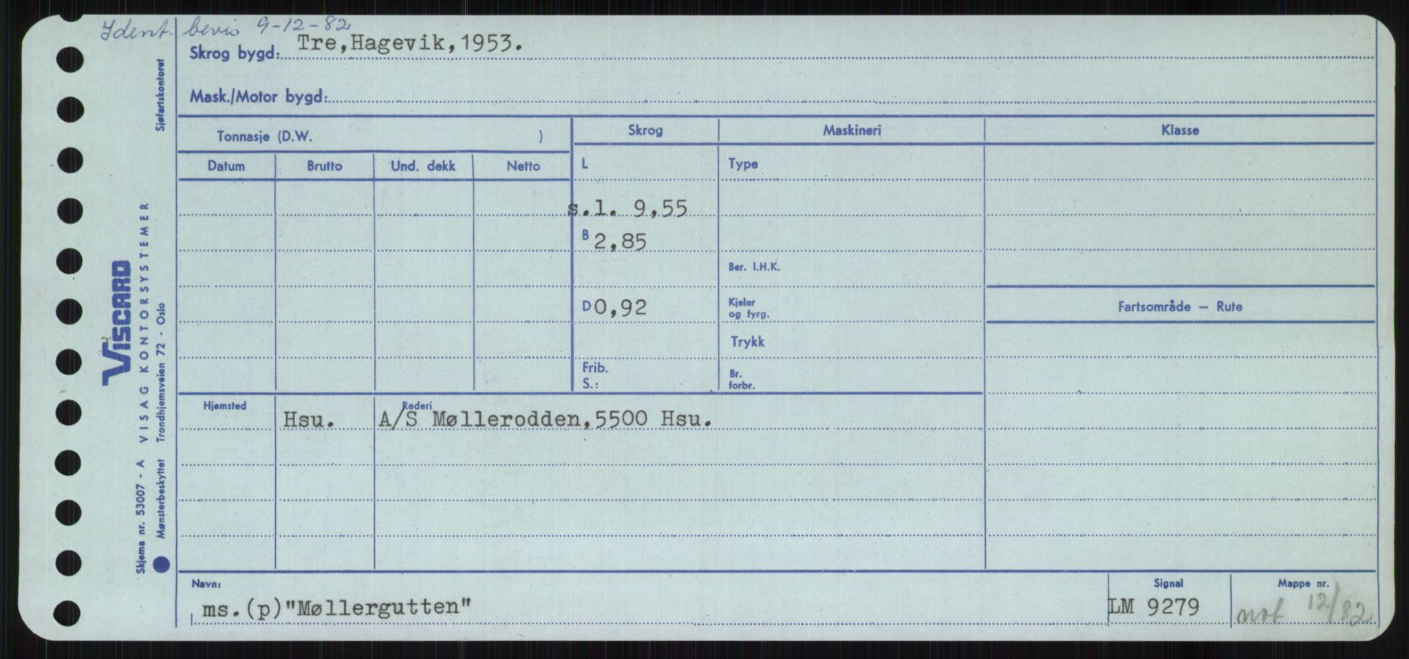 Sjøfartsdirektoratet med forløpere, Skipsmålingen, RA/S-1627/H/Ha/L0004/0001: Fartøy, Mas-R / Fartøy, Mas-Odd, p. 327