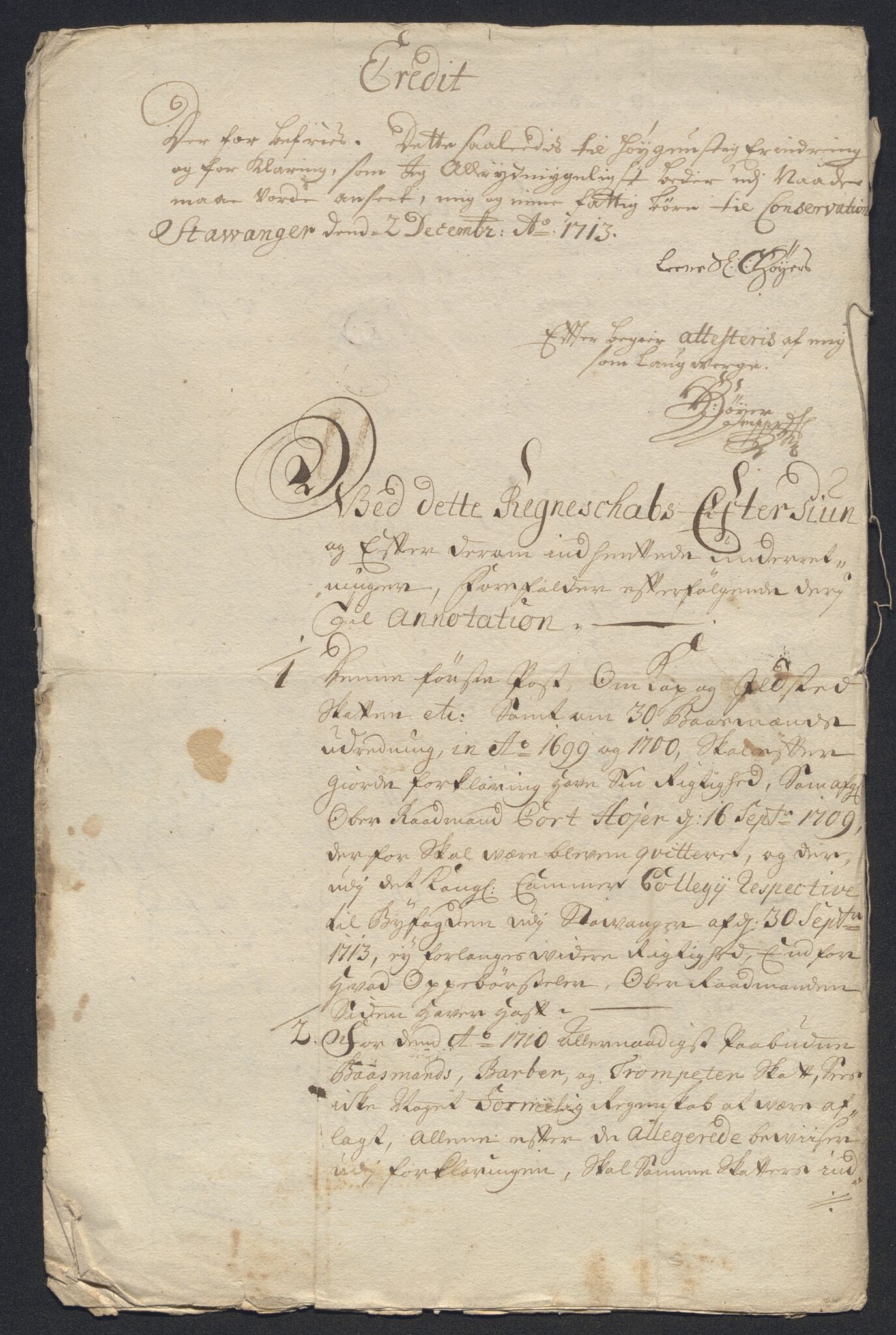 Rentekammeret inntil 1814, Reviderte regnskaper, Byregnskaper, AV/RA-EA-4066/R/Ro/L0302: [O4] Kontribusjonsregnskap, 1687-1711, p. 269