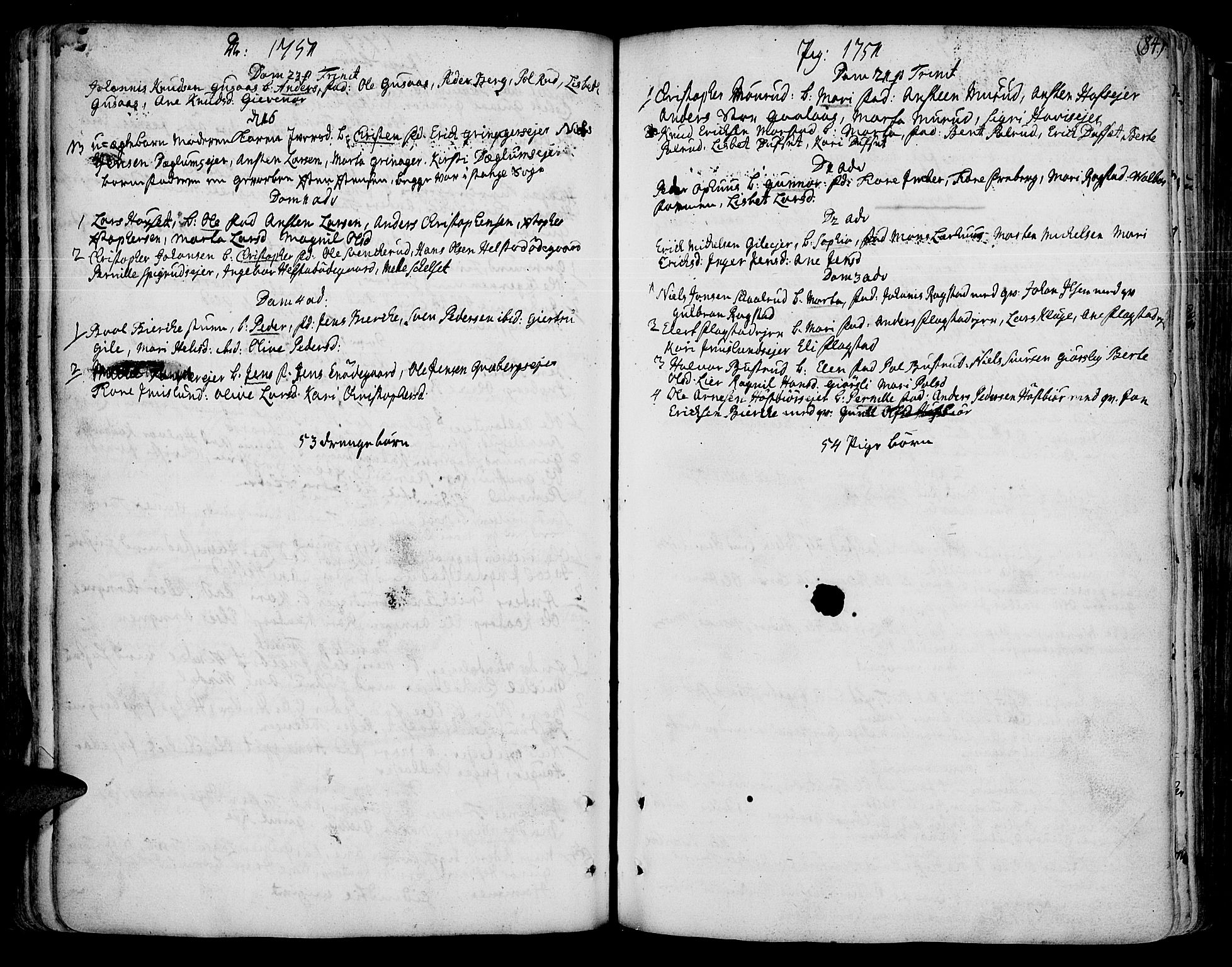 Vang prestekontor, Hedmark, AV/SAH-PREST-008/H/Ha/Haa/L0003: Parish register (official) no. 3, 1734-1809, p. 84