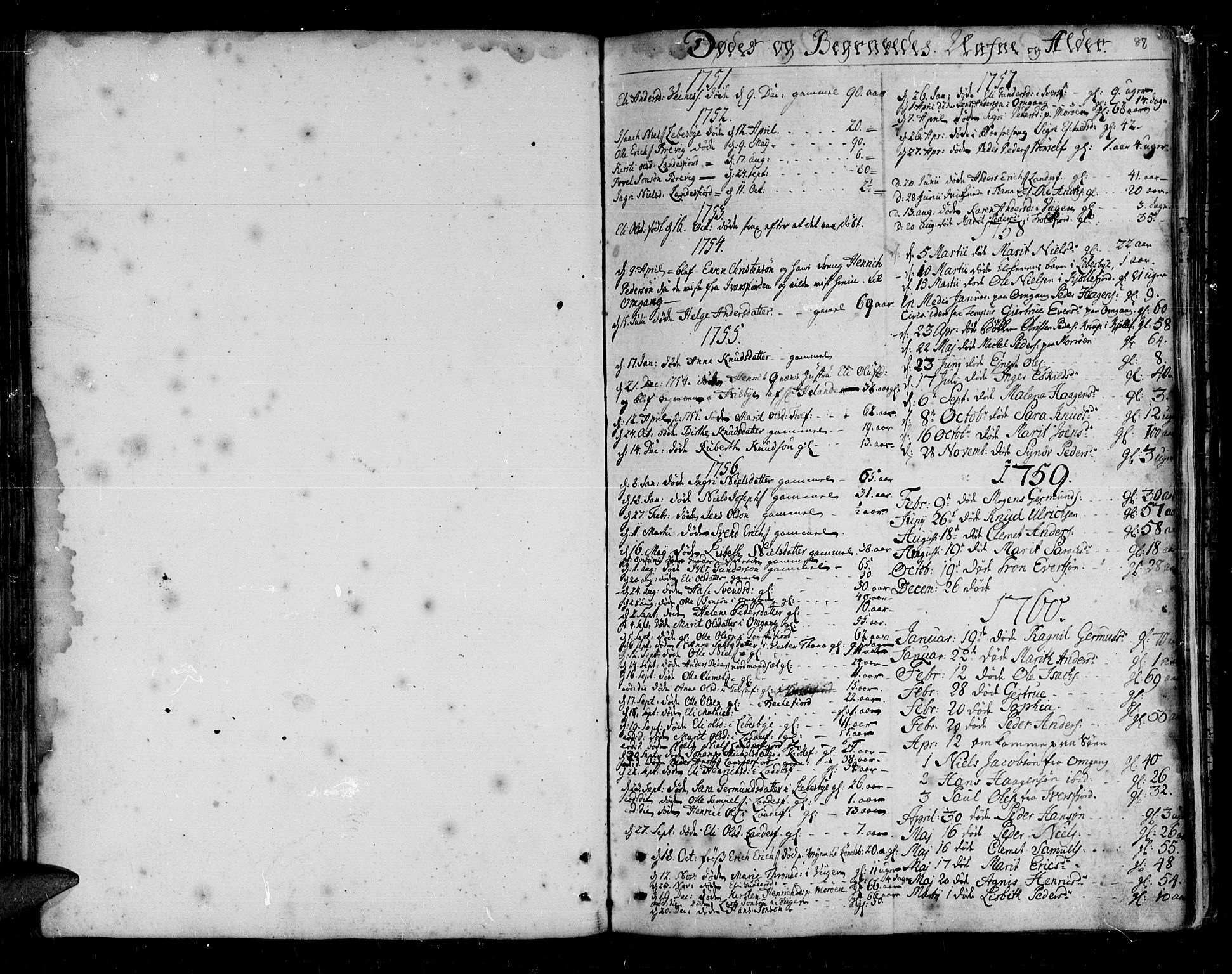 Lebesby sokneprestkontor, SATØ/S-1353/H/Ha/L0001kirke: Parish register (official) no. 1, 1751-1816, p. 88