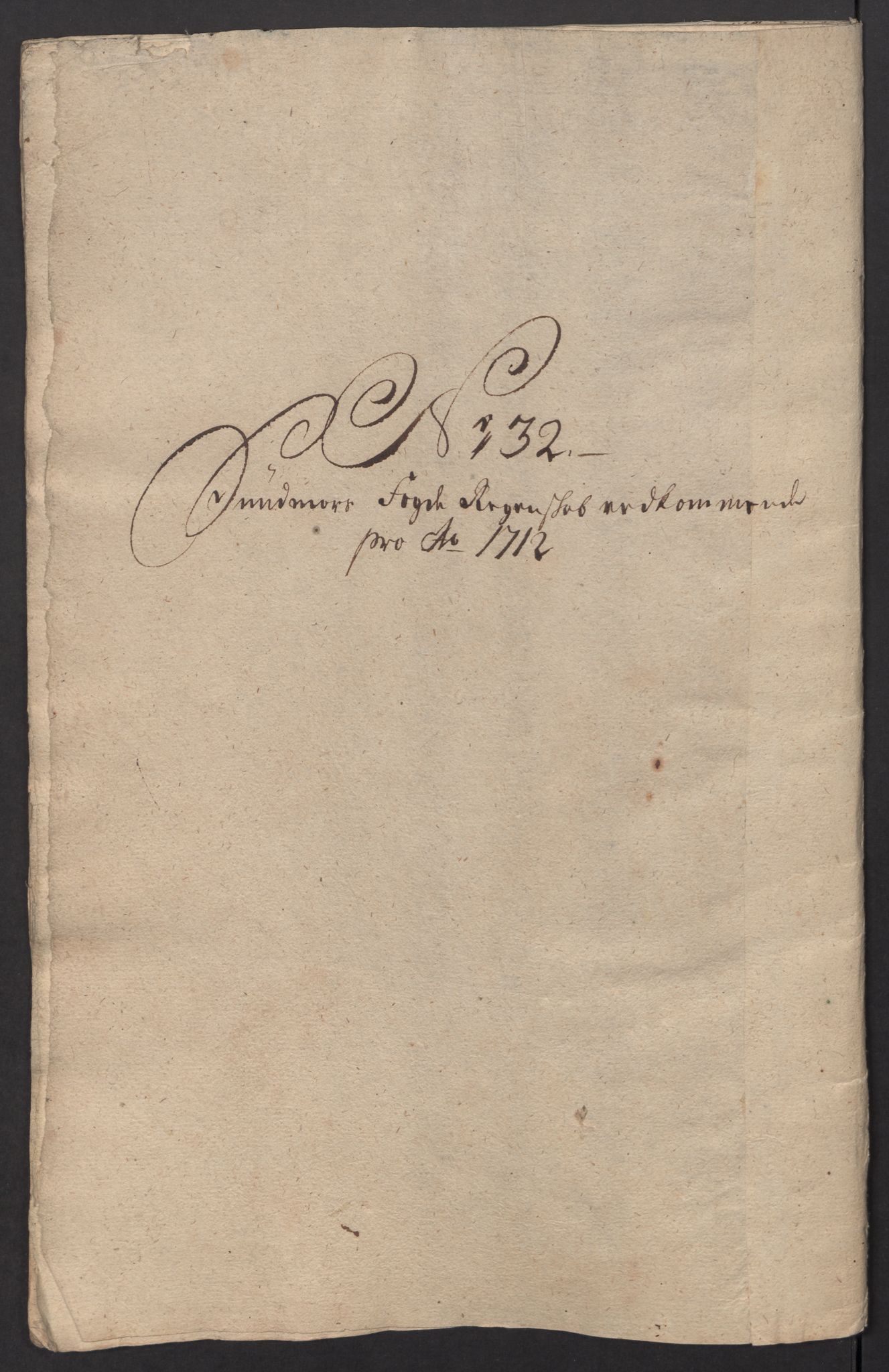 Rentekammeret inntil 1814, Reviderte regnskaper, Fogderegnskap, AV/RA-EA-4092/R54/L3565: Fogderegnskap Sunnmøre, 1712-1713, p. 206