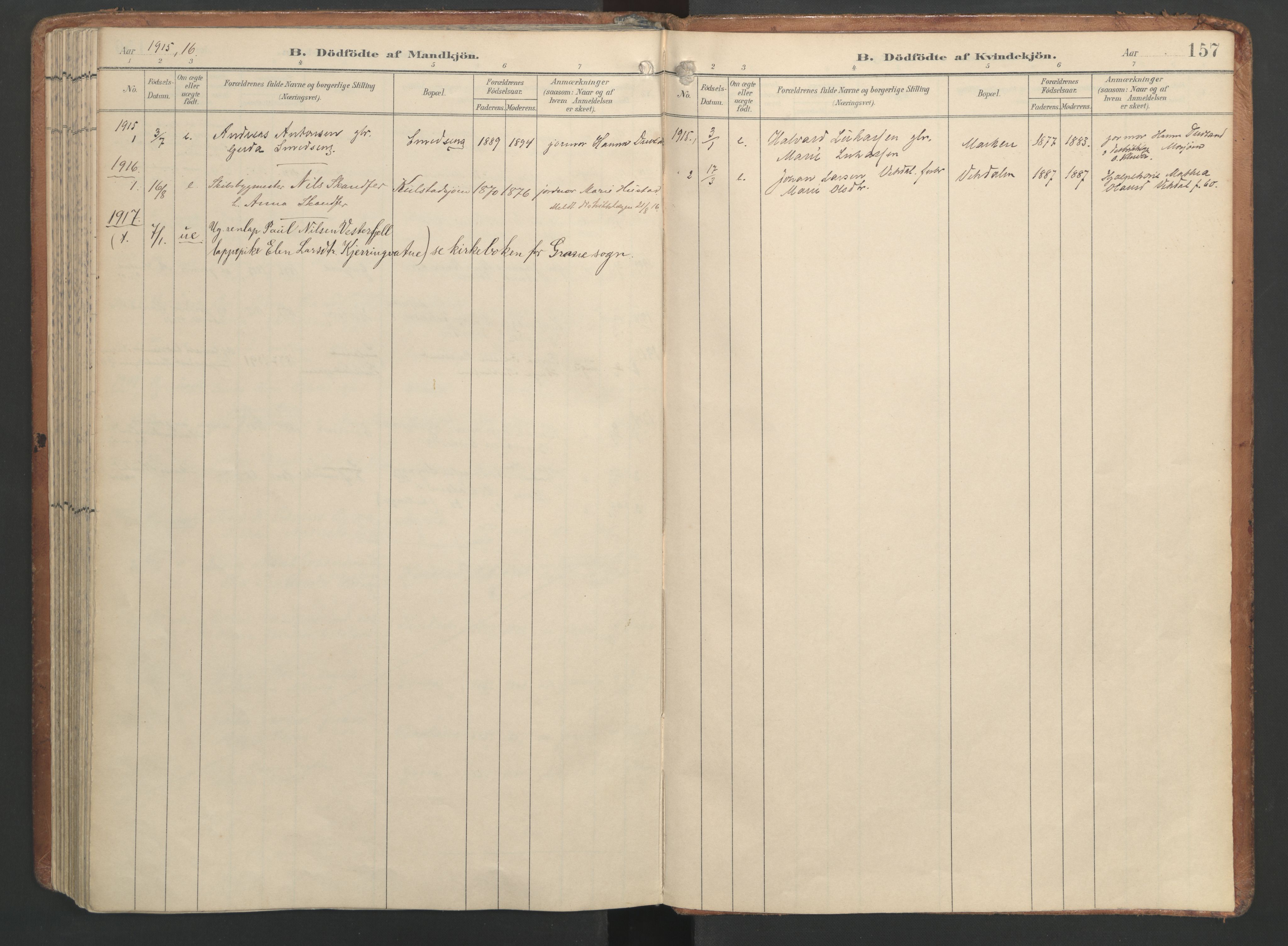 Ministerialprotokoller, klokkerbøker og fødselsregistre - Nordland, SAT/A-1459/820/L0297: Parish register (official) no. 820A18, 1897-1917, p. 157