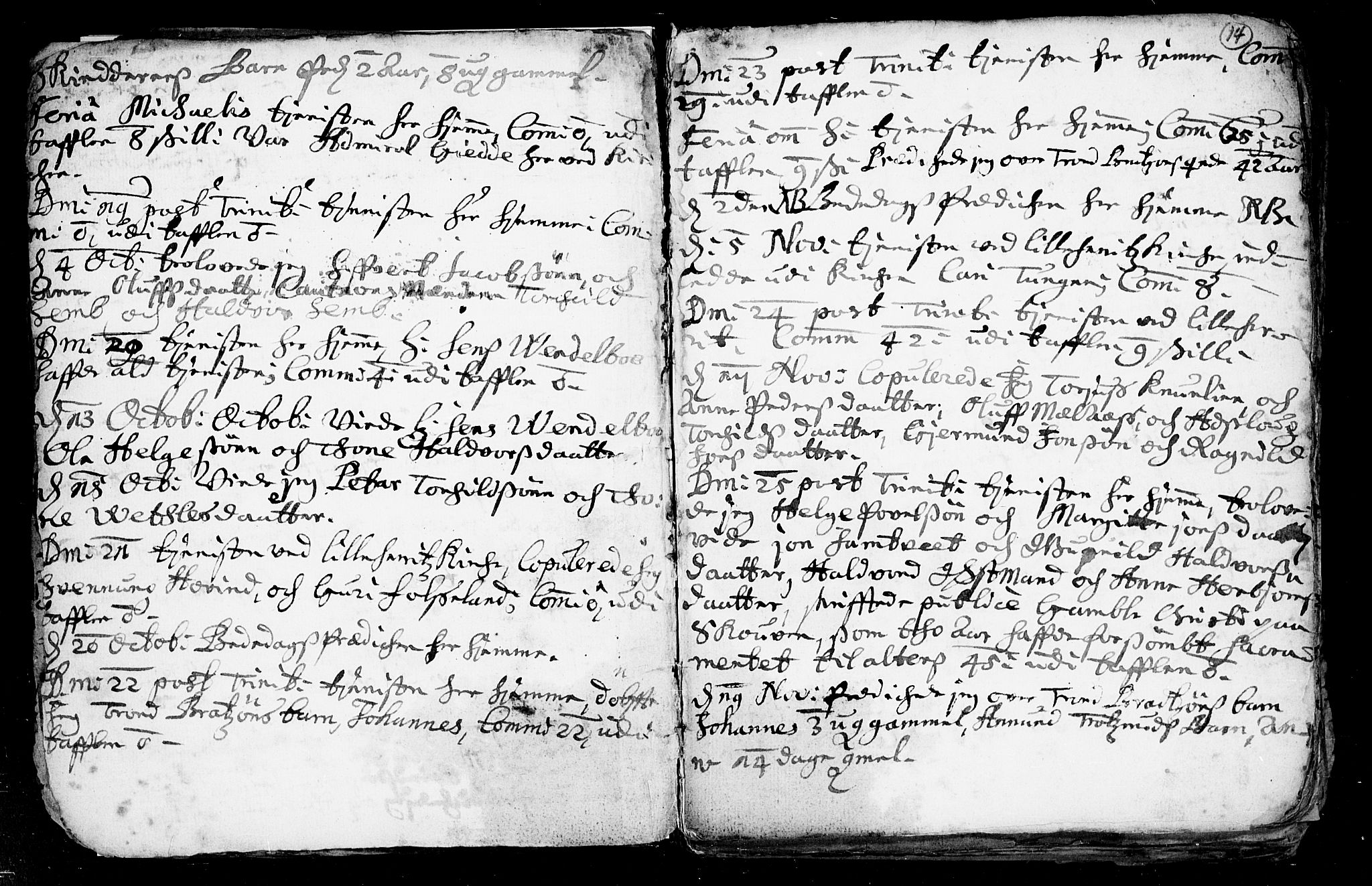 Heddal kirkebøker, SAKO/A-268/F/Fa/L0002: Parish register (official) no. I 2, 1699-1722, p. 14