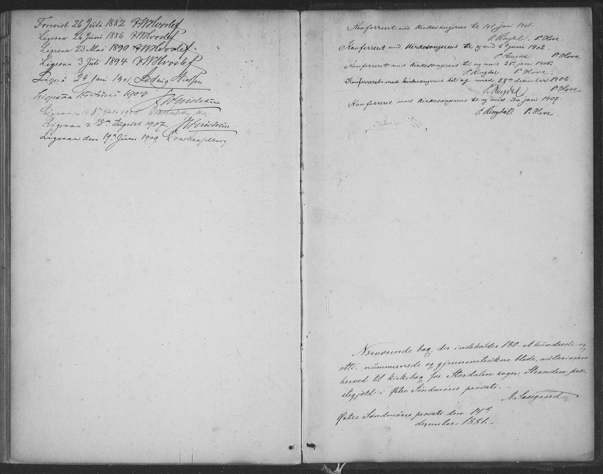 Ministerialprotokoller, klokkerbøker og fødselsregistre - Møre og Romsdal, SAT/A-1454/521/L0299: Parish register (official) no. 521A01, 1882-1907