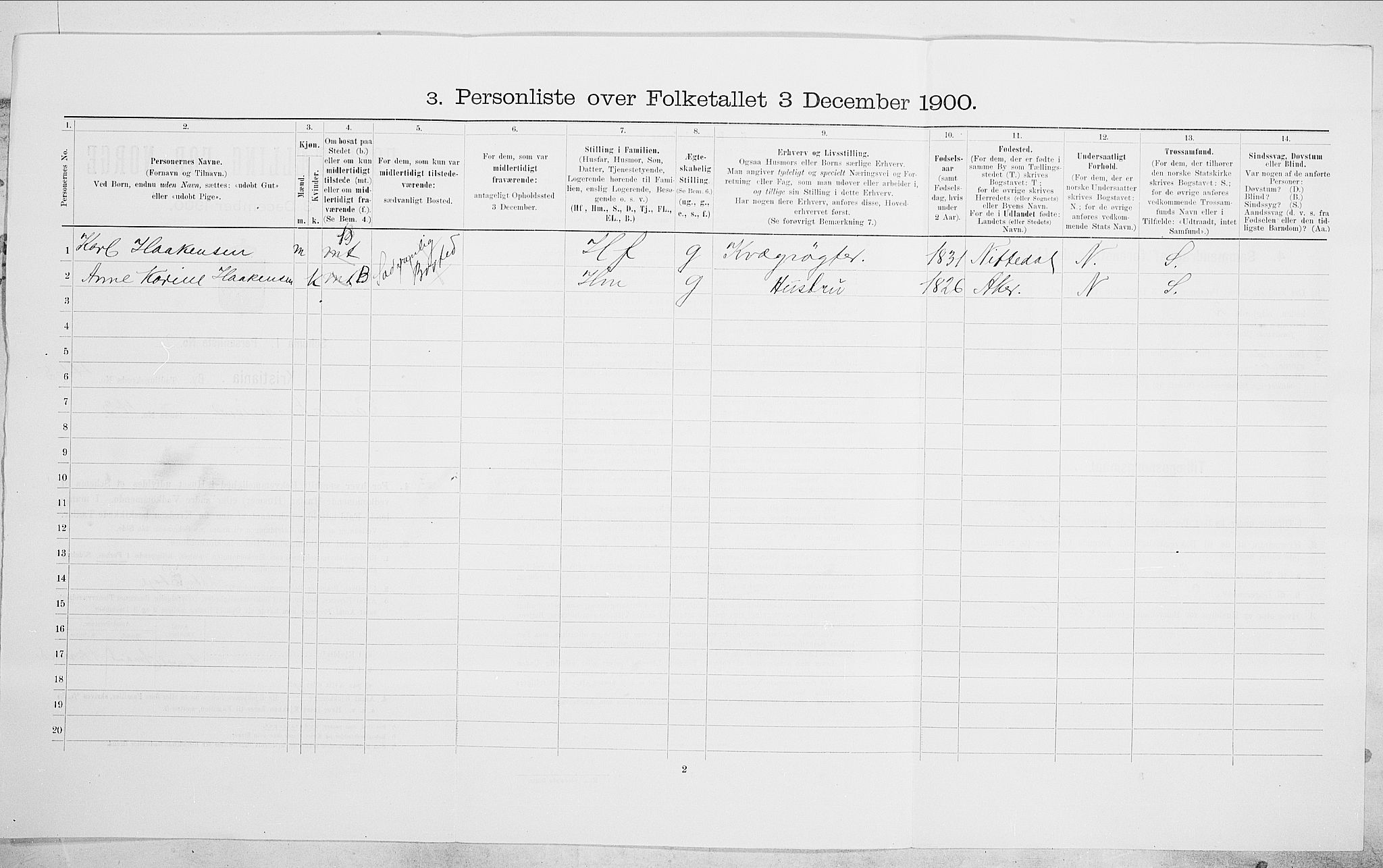 SAO, 1900 census for Kristiania, 1900, p. 78360