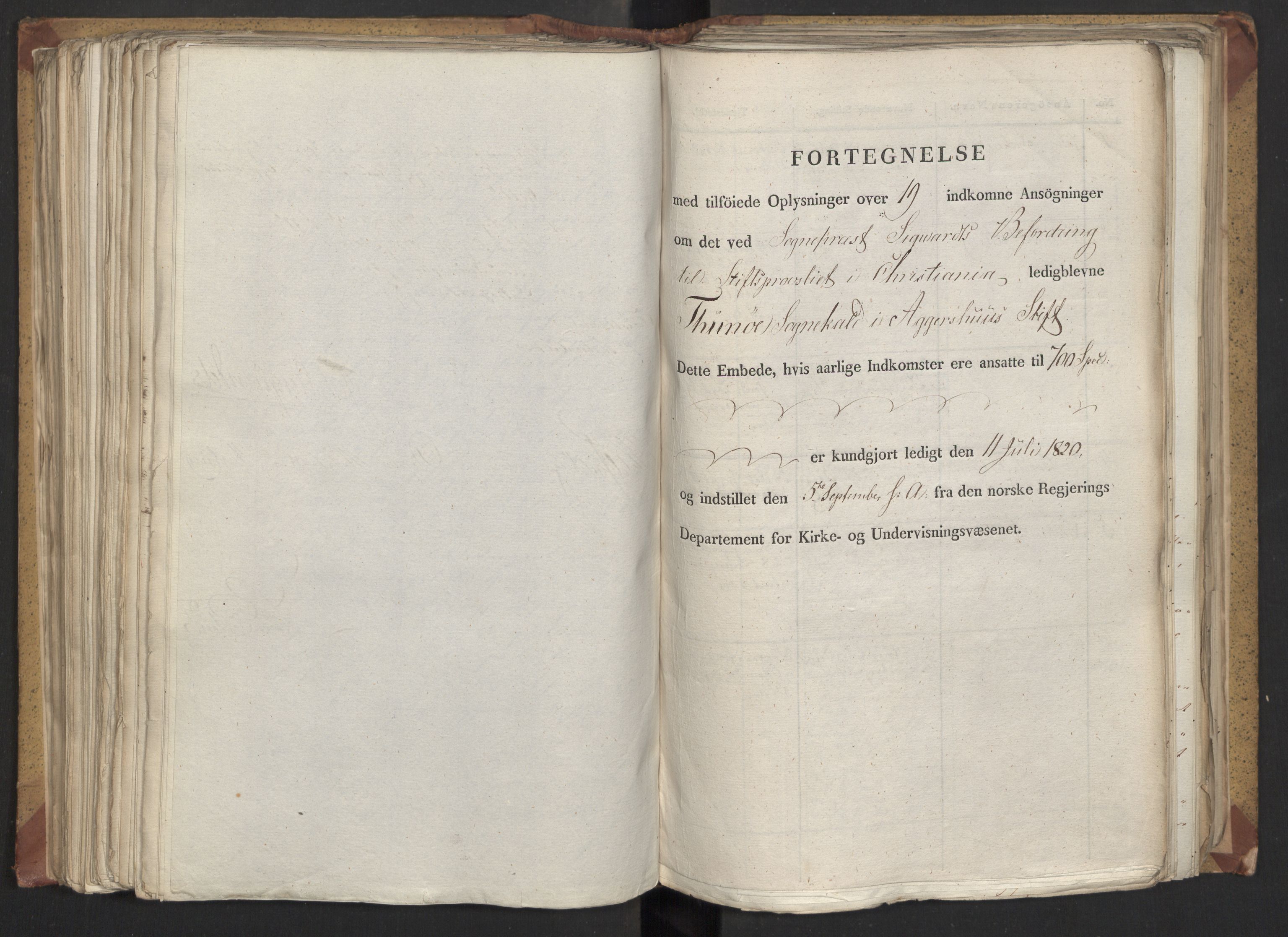 Statsrådsavdelingen i Stockholm, AV/RA-S-1003/D/Da/L0023: Regjeringsinnstillinger nr. 4566-4662, 1820, p. 239