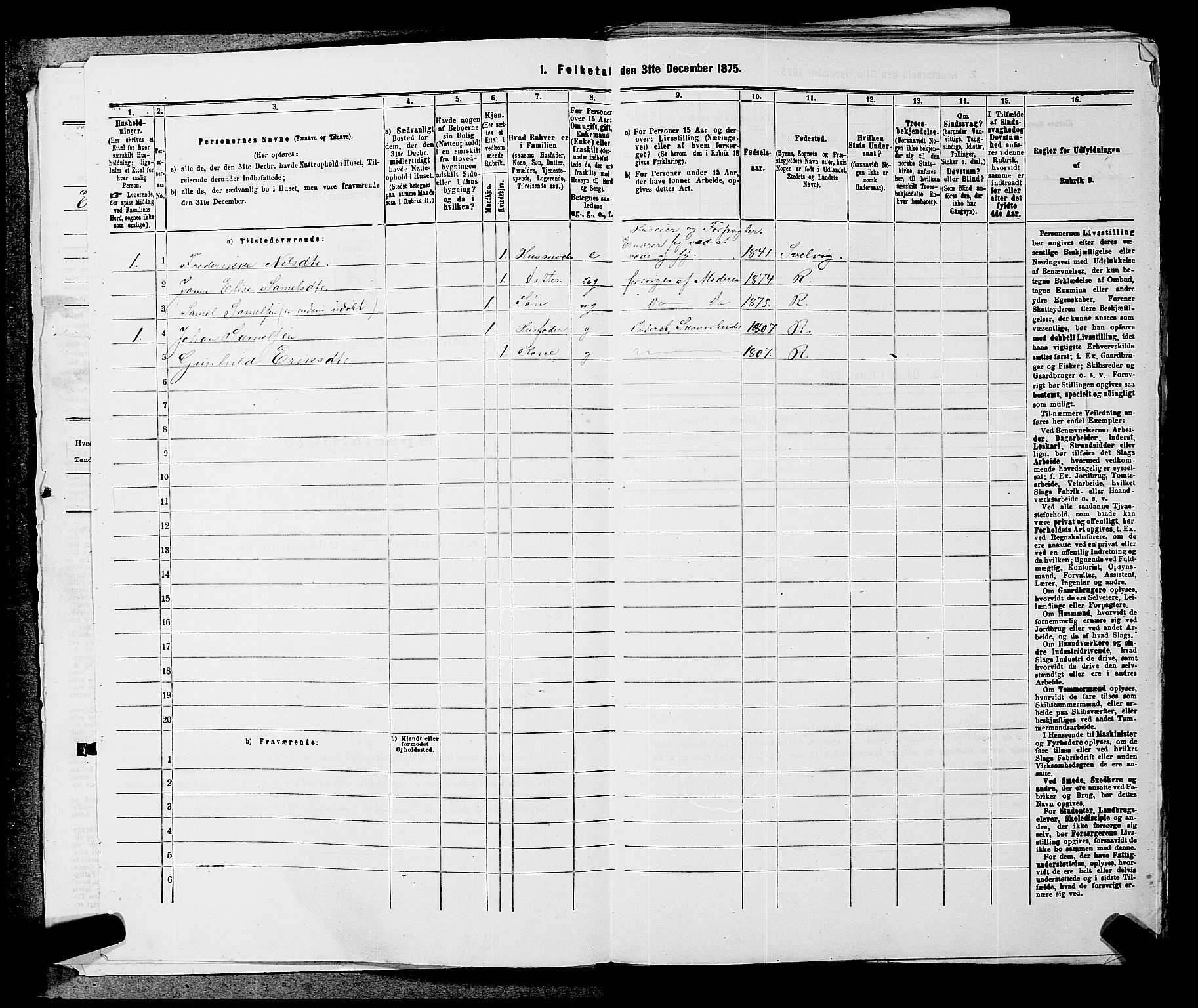 SAKO, 1875 census for 0627P Røyken, 1875, p. 187