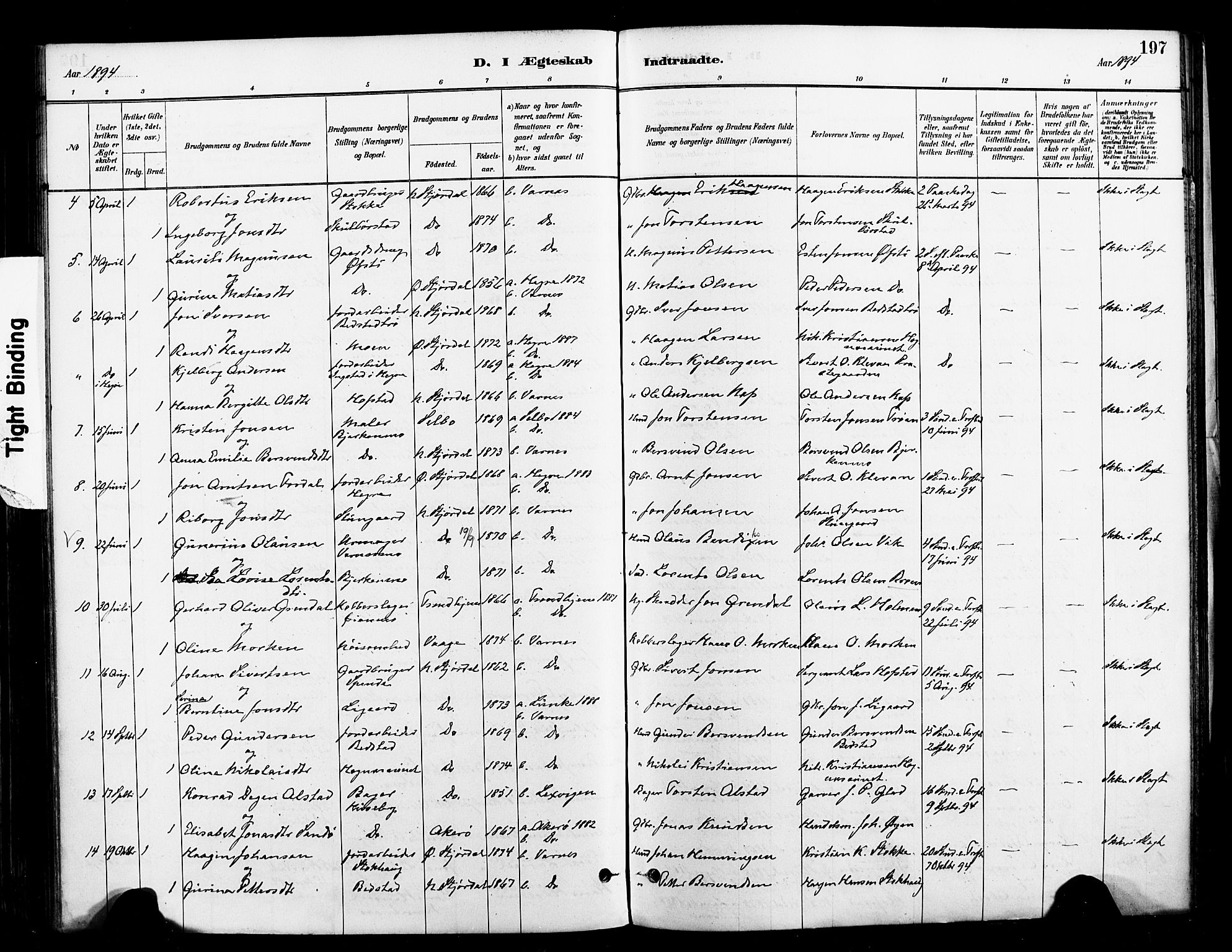 Ministerialprotokoller, klokkerbøker og fødselsregistre - Nord-Trøndelag, AV/SAT-A-1458/709/L0077: Parish register (official) no. 709A17, 1880-1895, p. 197