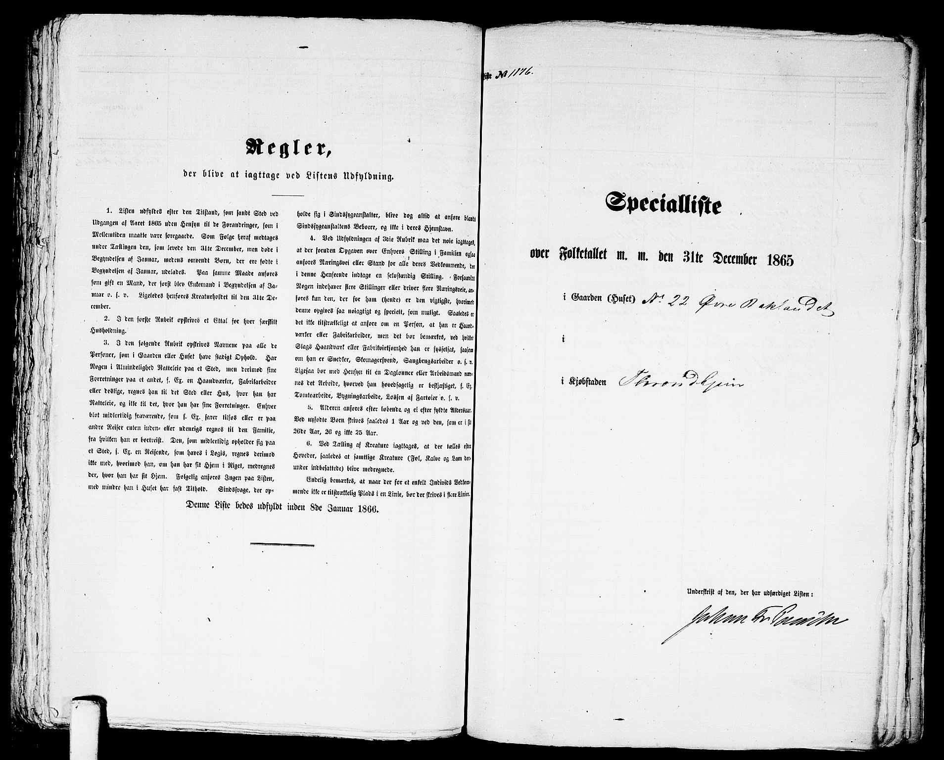 RA, 1865 census for Trondheim, 1865, p. 2446