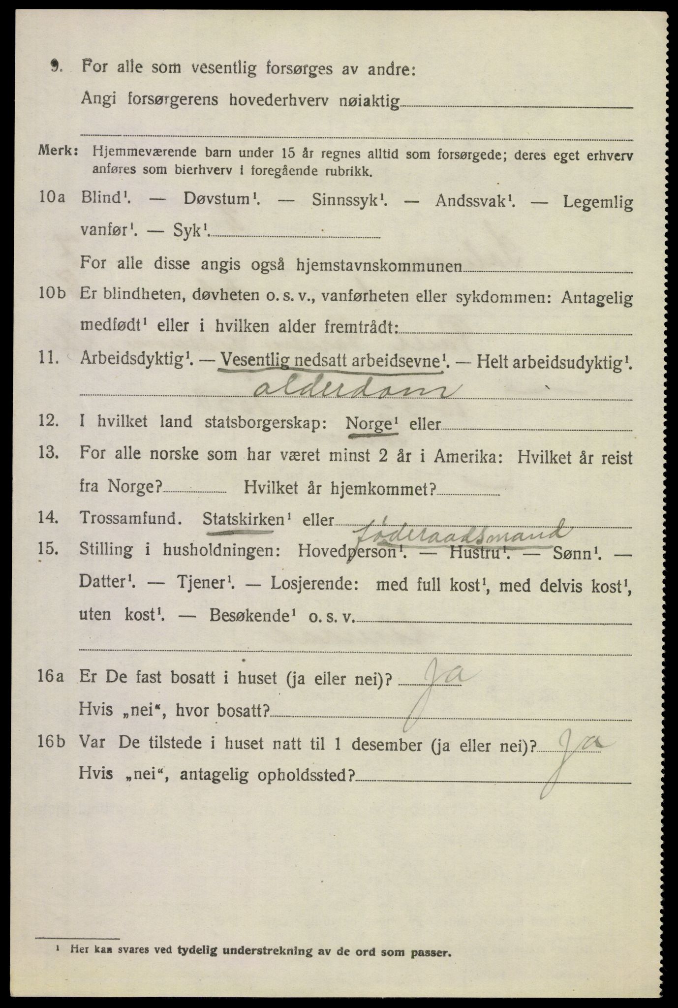 SAKO, 1920 census for Solum, 1920, p. 13827