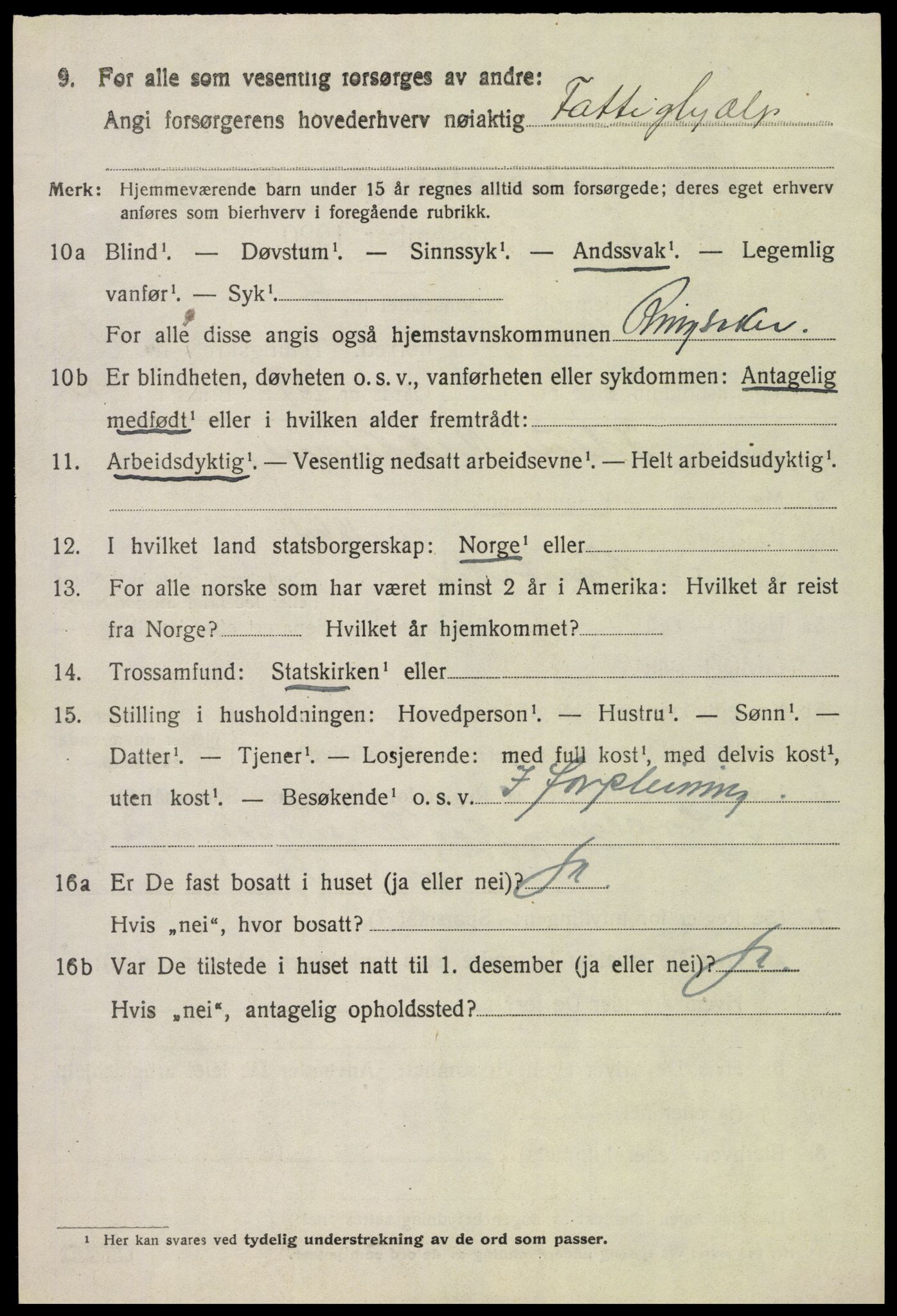 SAH, 1920 census for Ringsaker, 1920, p. 6343