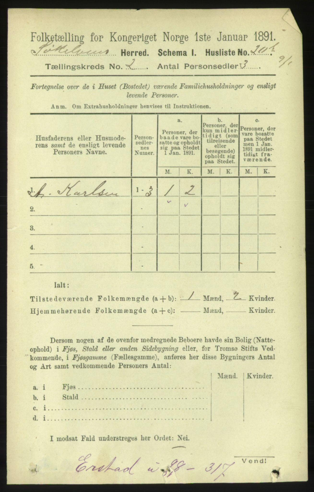 RA, 1891 census for 1528 Sykkylven, 1891, p. 1469