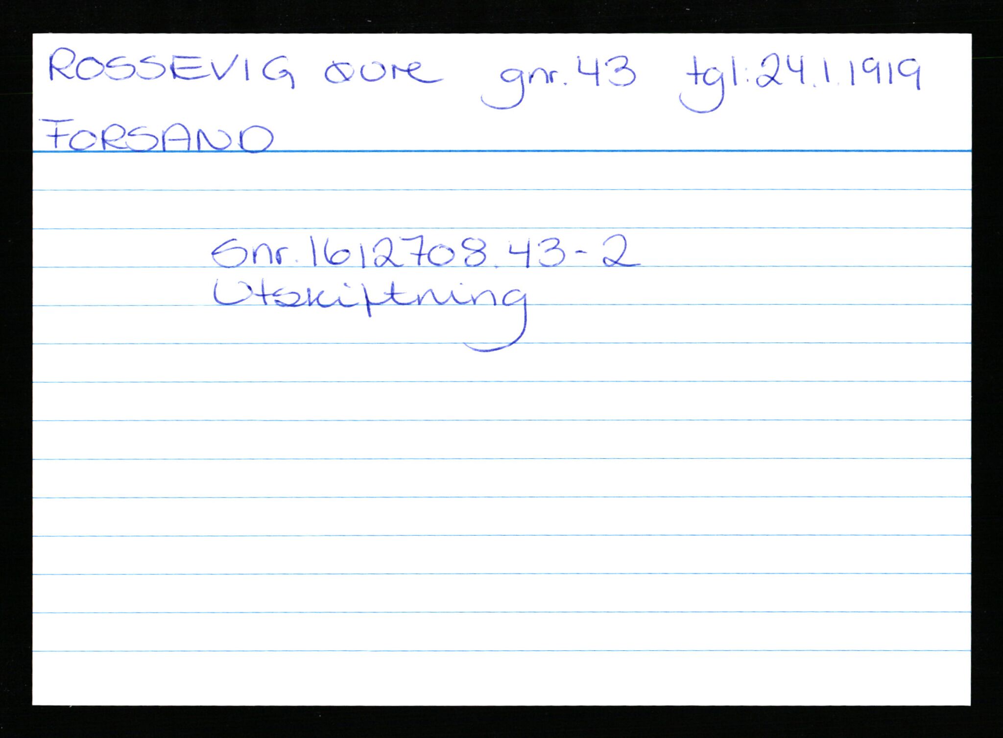 Statsarkivet i Stavanger, AV/SAST-A-101971/03/Y/Yk/L0033: Registerkort sortert etter gårdsnavn: Rosseland store - Sand ytre, 1750-1930, p. 10