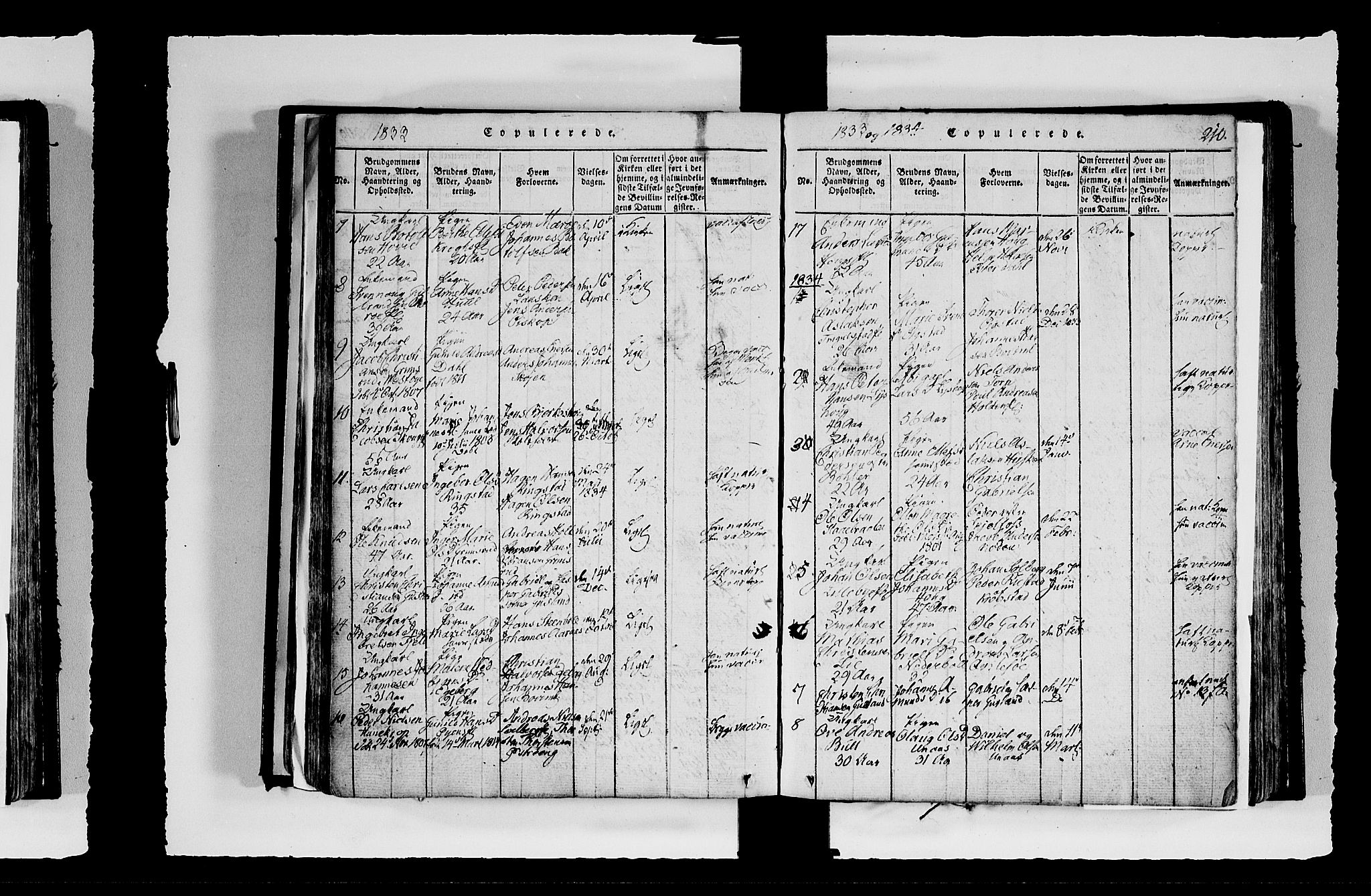 Hobøl prestekontor Kirkebøker, AV/SAO-A-2002/F/Fa/L0002: Parish register (official) no. I 2, 1814-1841, p. 210