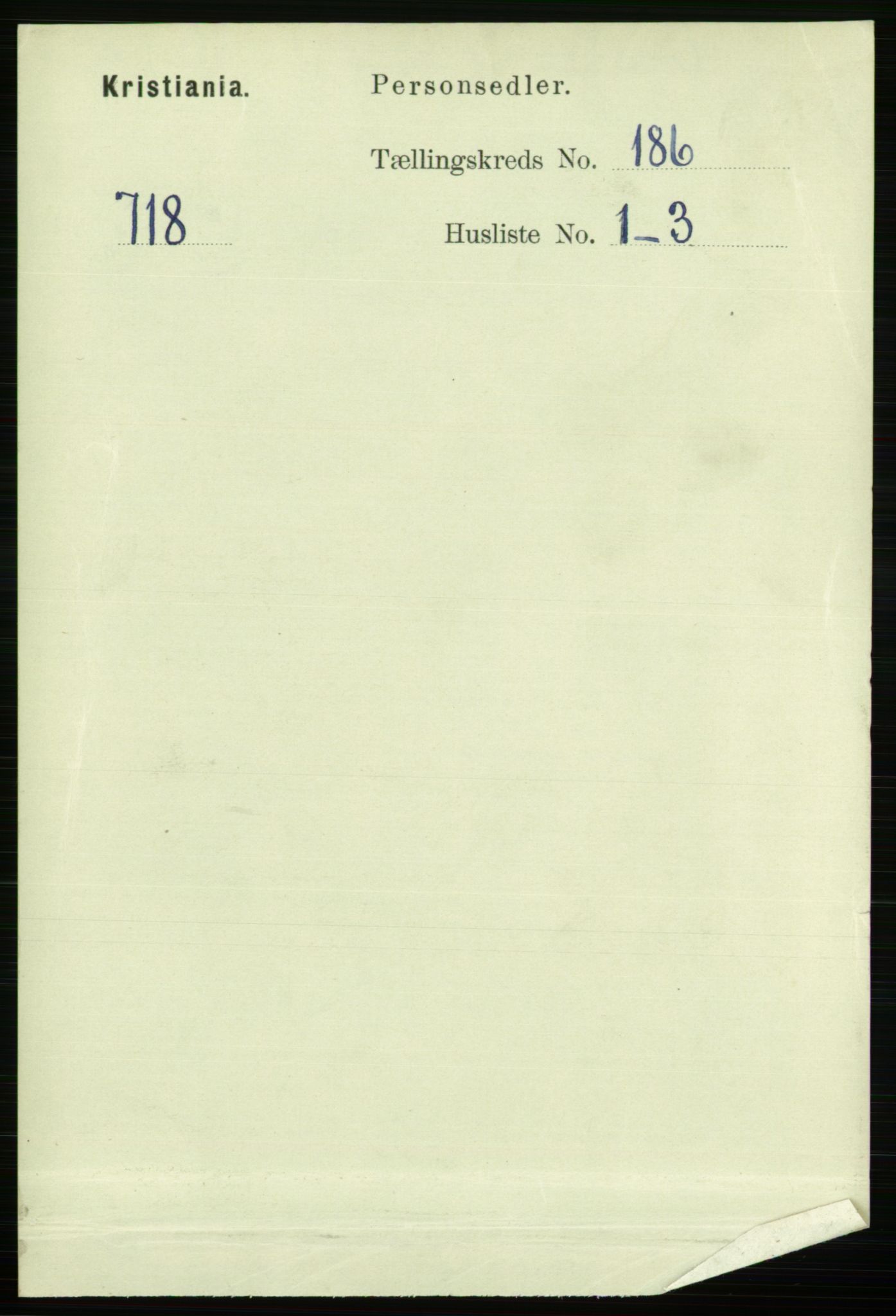 RA, 1891 census for 0301 Kristiania, 1891, p. 111400