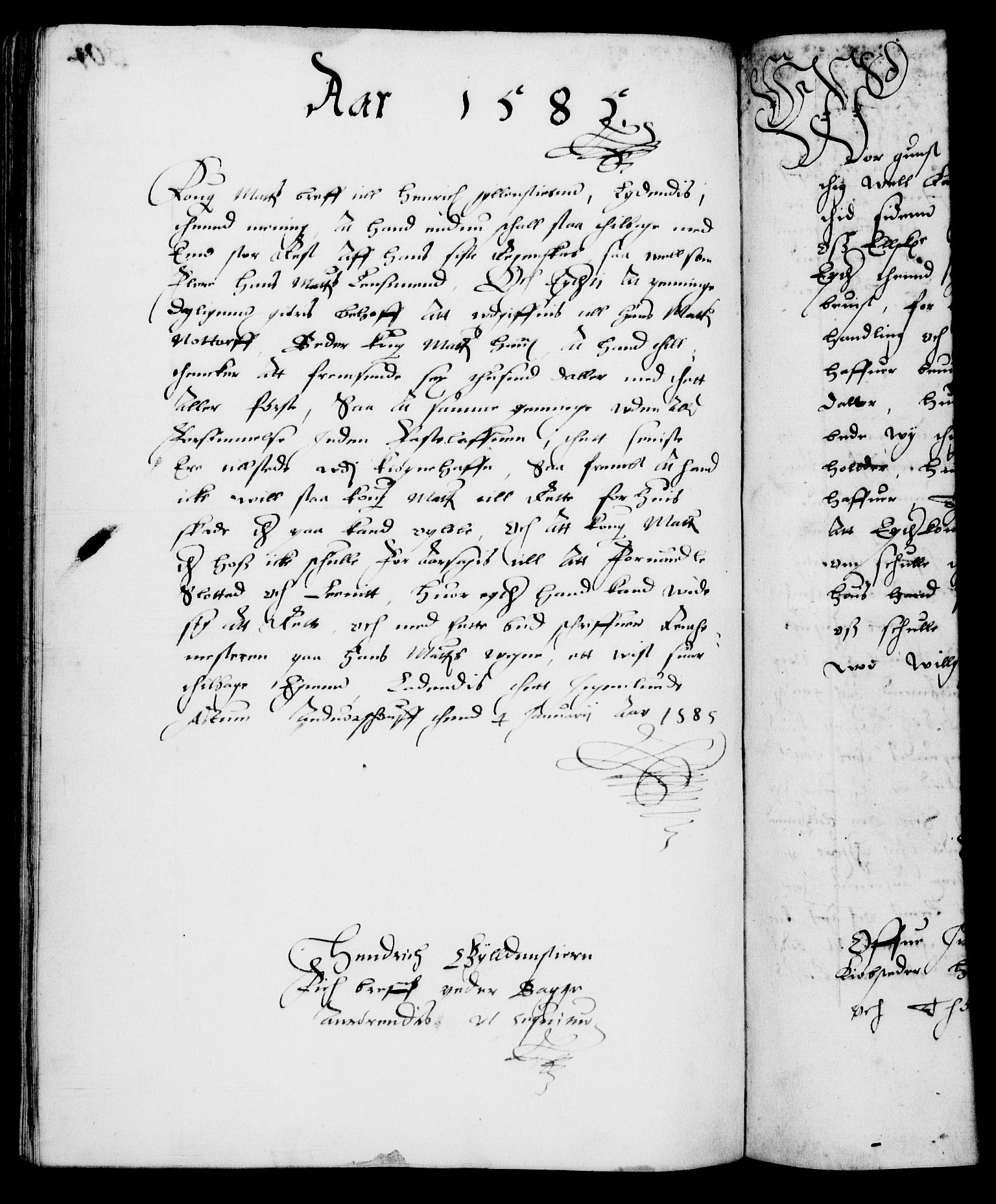 Danske Kanselli 1572-1799, AV/RA-EA-3023/F/Fc/Fca/Fcab/L0001: Norske tegnelser (mikrofilm), 1572-1588, p. 301b