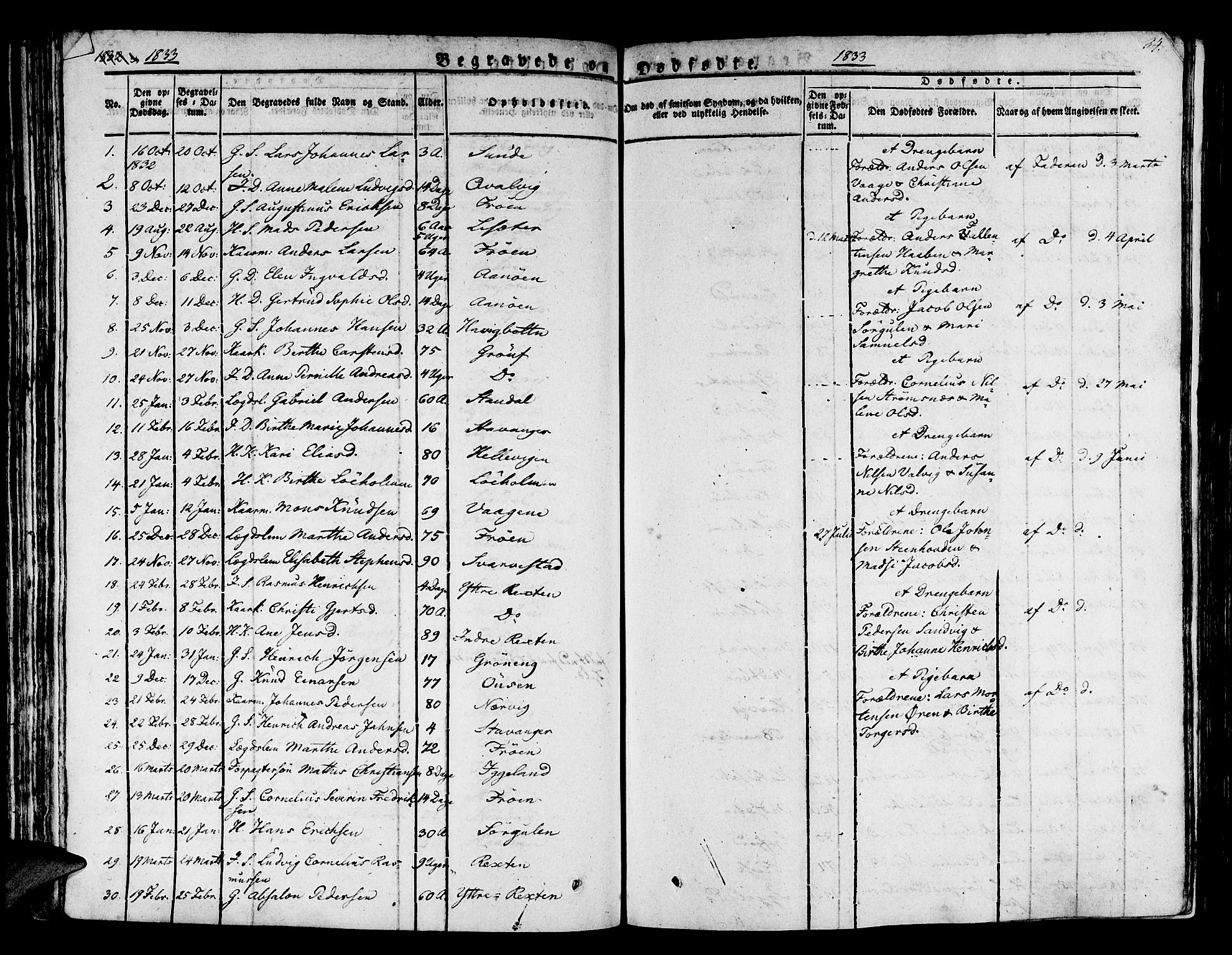 Kinn sokneprestembete, AV/SAB-A-80801/H/Haa/Haaa/L0004/0002: Parish register (official) no. A 4II, 1822-1840, p. 34