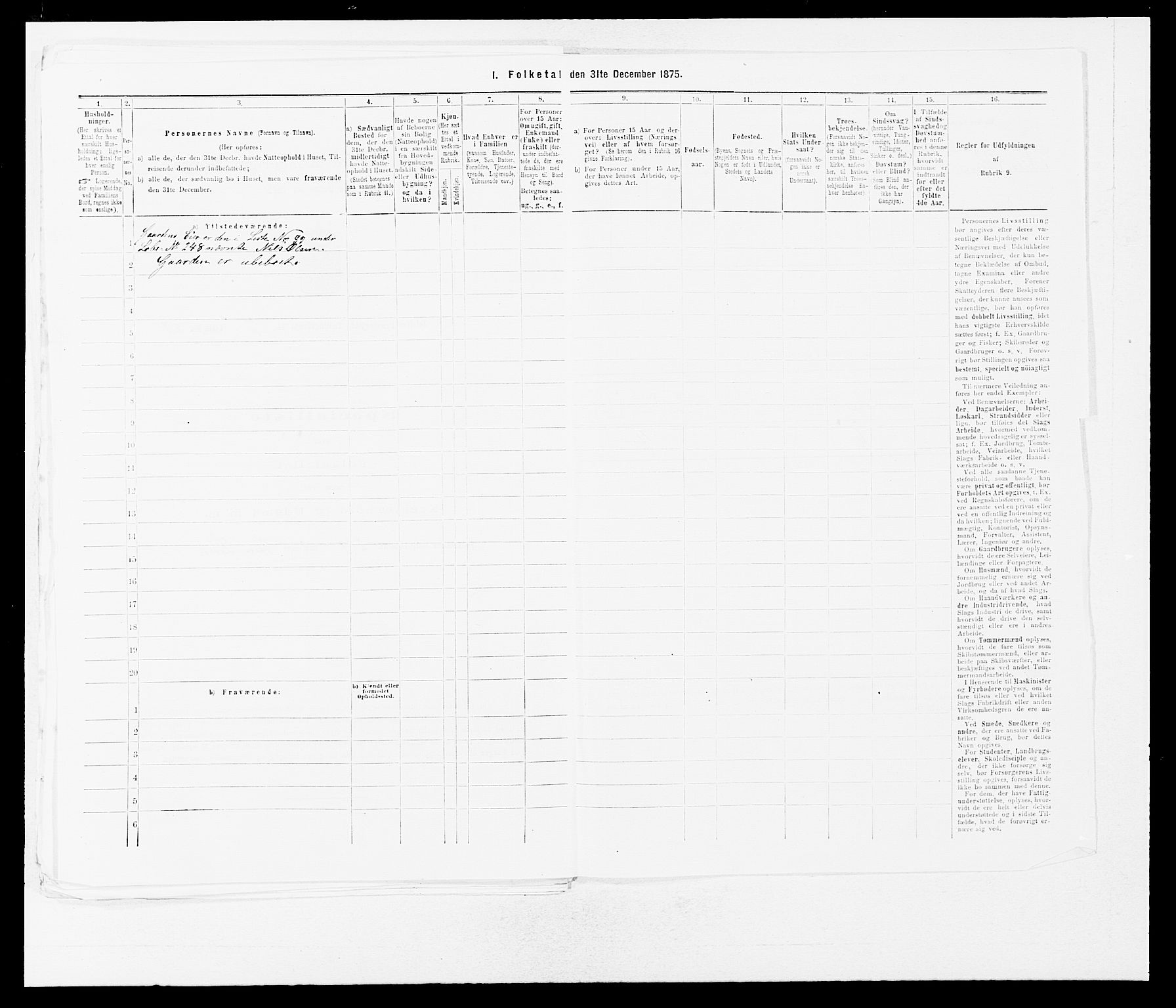 SAB, 1875 census for 1431P Jølster, 1875, p. 699