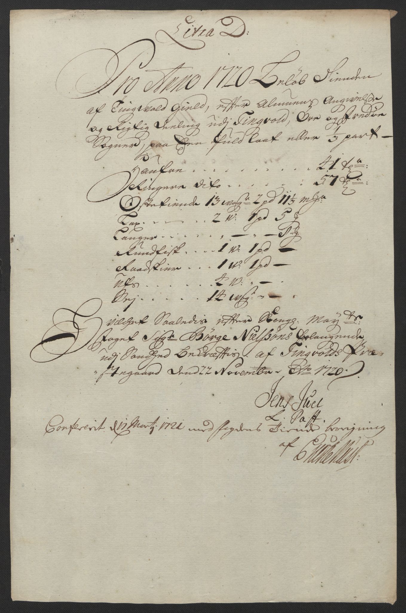 Rentekammeret inntil 1814, Reviderte regnskaper, Fogderegnskap, RA/EA-4092/R56/L3753: Fogderegnskap Nordmøre, 1720, p. 395
