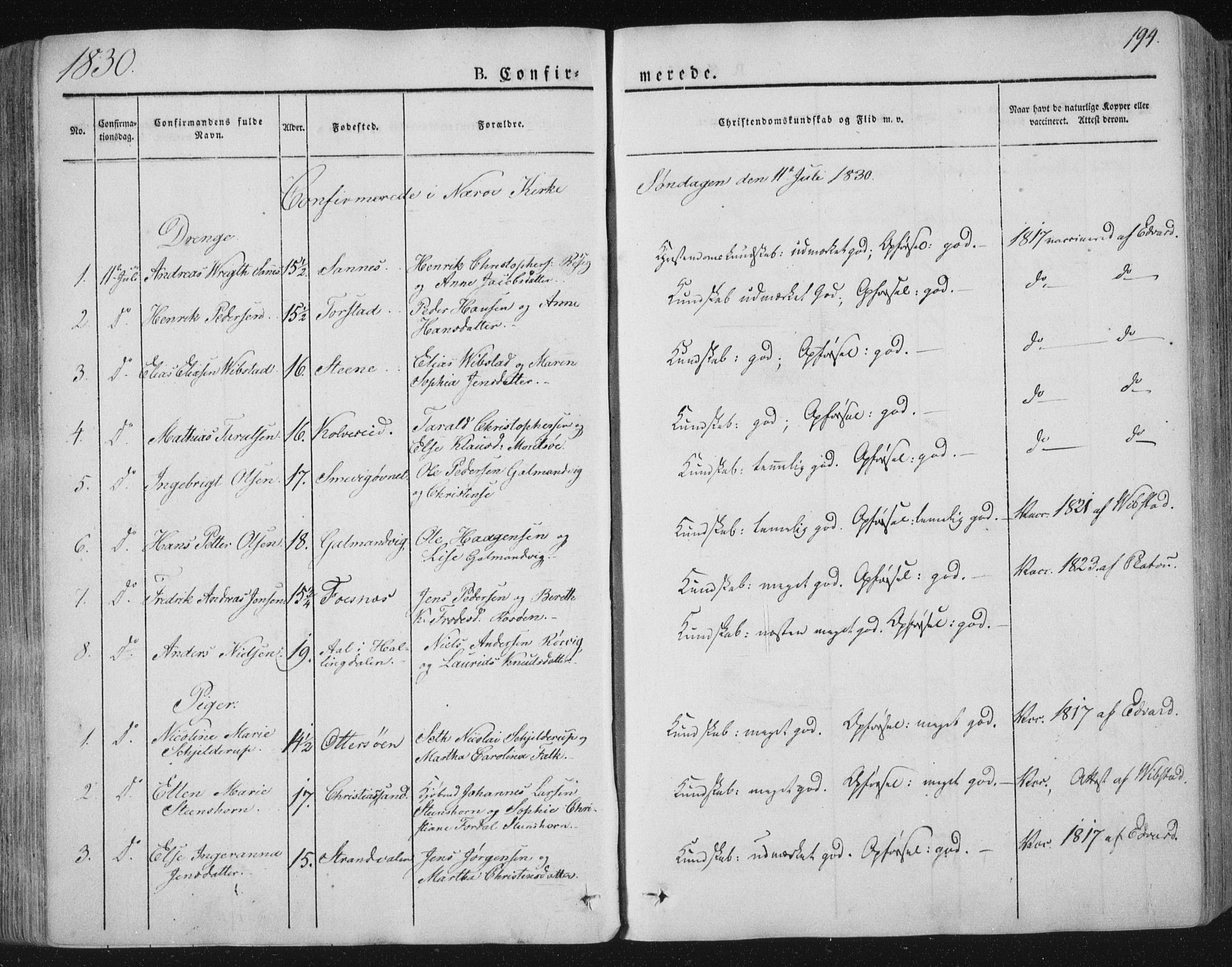Ministerialprotokoller, klokkerbøker og fødselsregistre - Nord-Trøndelag, SAT/A-1458/784/L0669: Parish register (official) no. 784A04, 1829-1859, p. 194