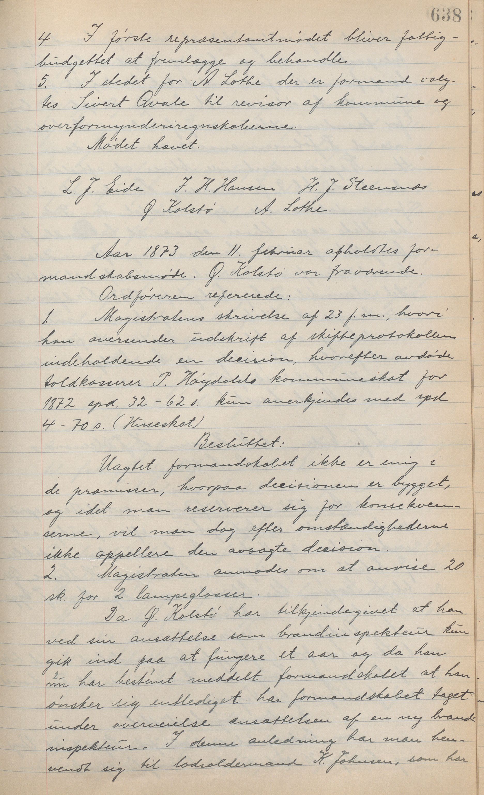 Haugesund kommune - Formannskapet, IKAR/X-0001/A/L0002: Transkribert møtebok, 1855-1874, p. 638