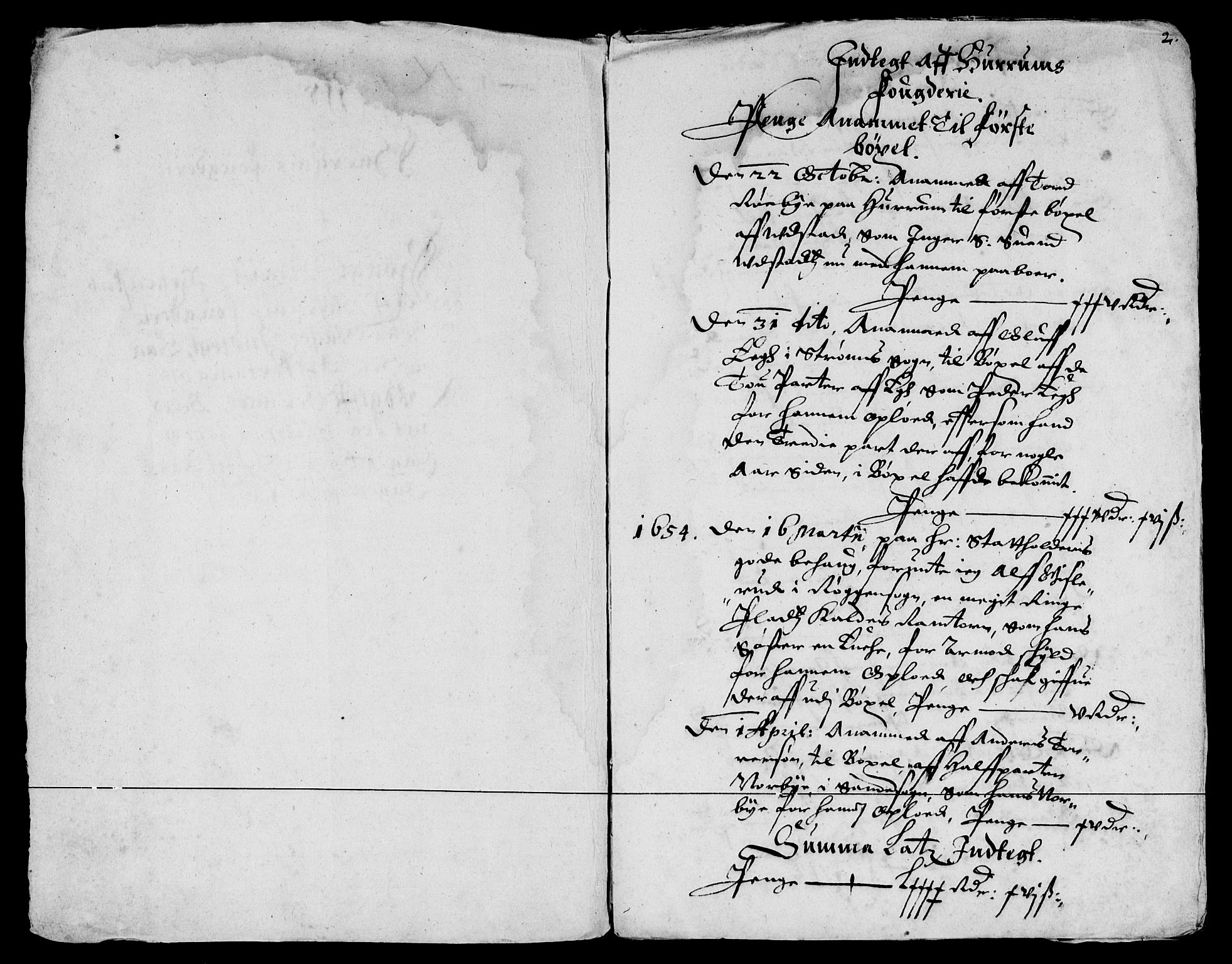 Rentekammeret inntil 1814, Reviderte regnskaper, Lensregnskaper, AV/RA-EA-5023/R/Rb/Rba/L0216: Akershus len, 1653-1654