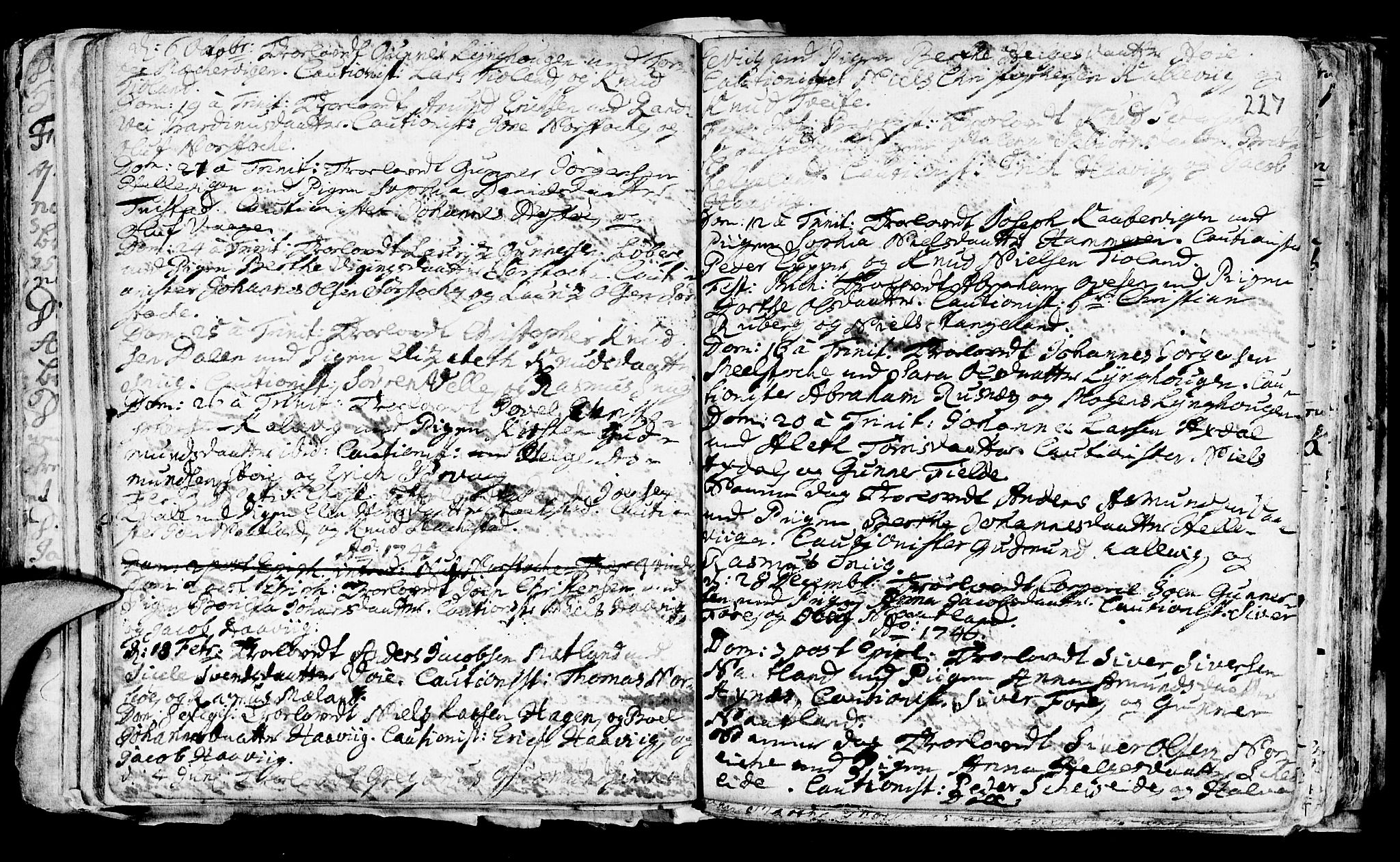 Avaldsnes sokneprestkontor, AV/SAST-A -101851/H/Ha/Haa/L0001: Parish register (official) no. A 1, 1711-1764, p. 227