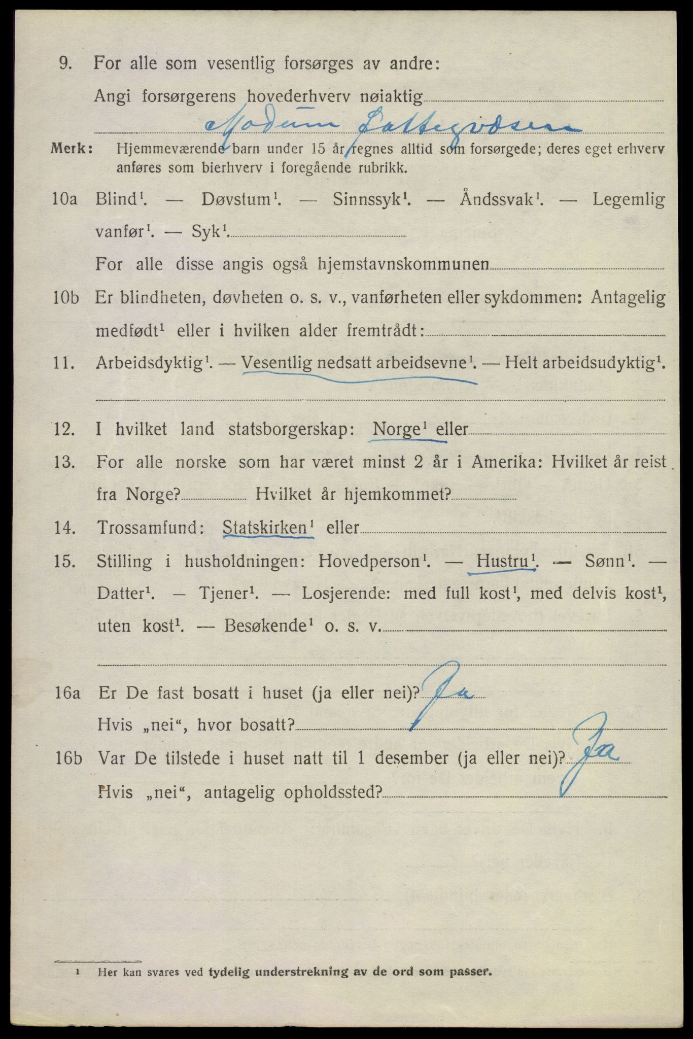 SAKO, 1920 census for Modum, 1920, p. 6460