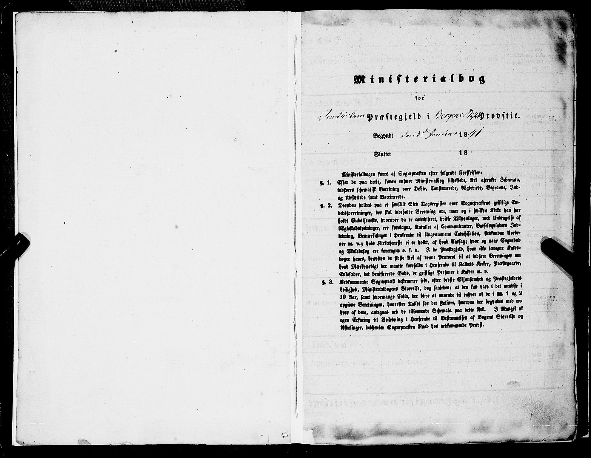 Domkirken sokneprestembete, SAB/A-74801/H/Haa/L0019: Parish register (official) no. B 2, 1841-1851