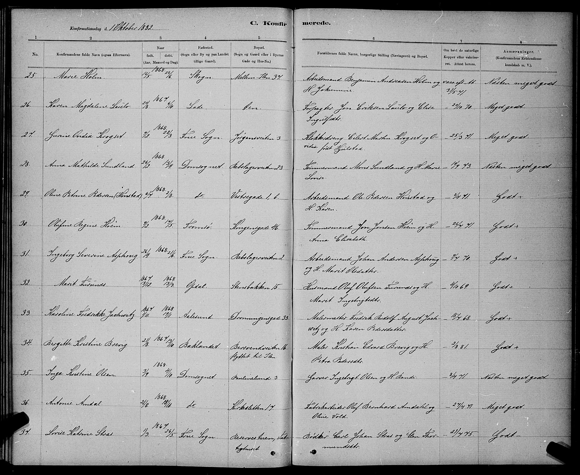 Ministerialprotokoller, klokkerbøker og fødselsregistre - Sør-Trøndelag, AV/SAT-A-1456/601/L0091: Parish register (copy) no. 601C09, 1878-1883