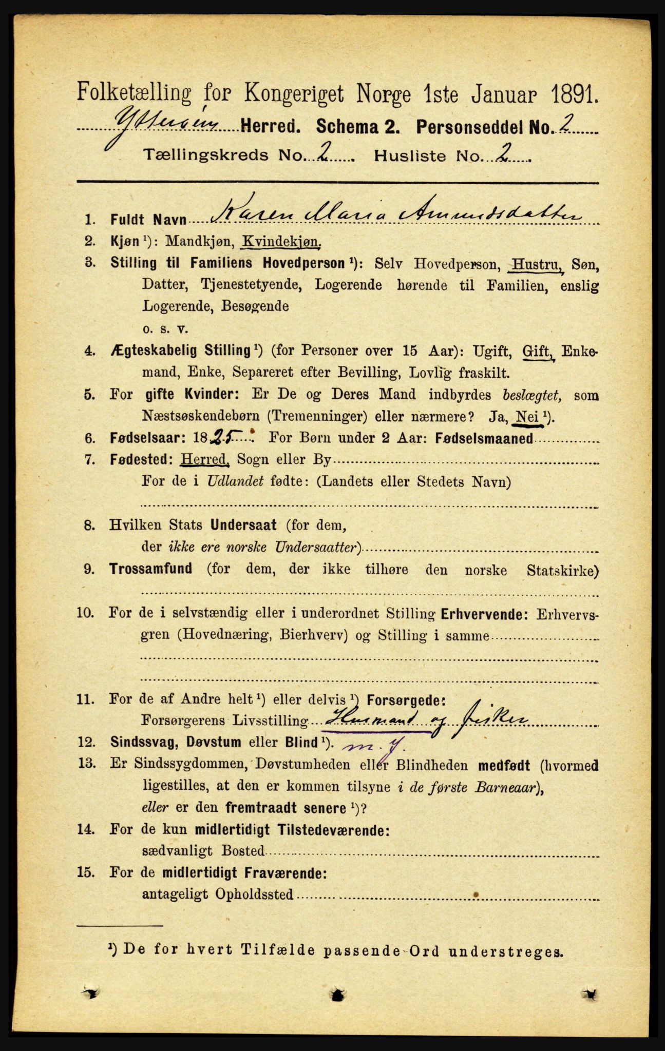 RA, 1891 census for 1722 Ytterøy, 1891, p. 763