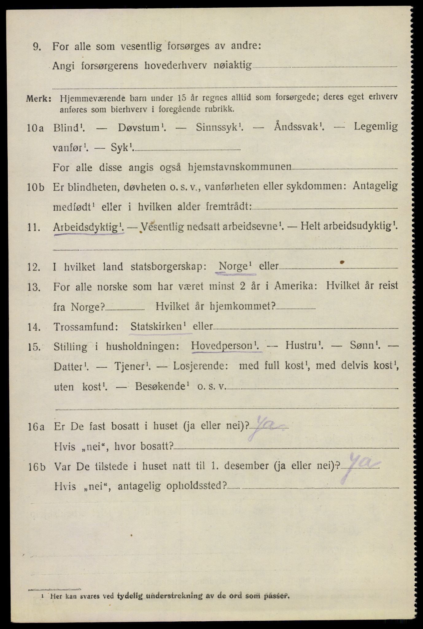 SAO, 1920 census for Våler, 1920, p. 2521