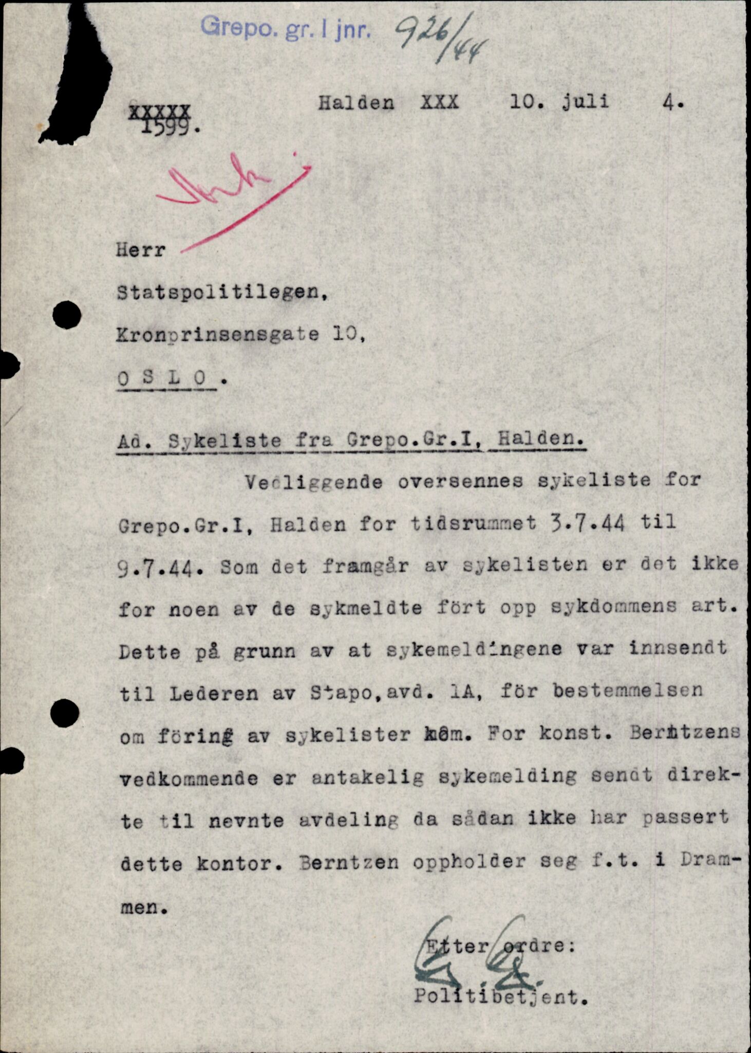 Forsvarets Overkommando. 2 kontor. Arkiv 11.4. Spredte tyske arkivsaker, AV/RA-RAFA-7031/D/Dar/Darc/L0006: BdSN, 1942-1945, p. 875