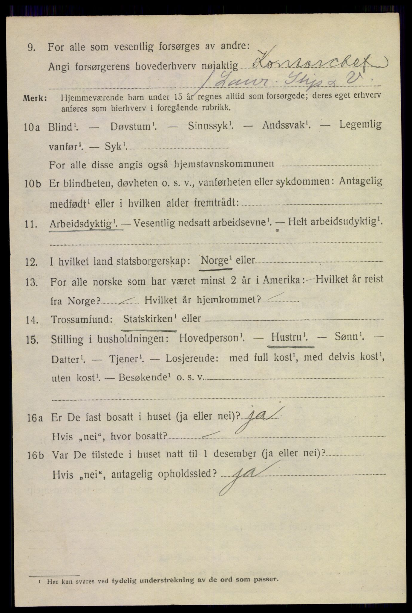 SAKO, 1920 census for Larvik, 1920, p. 13465